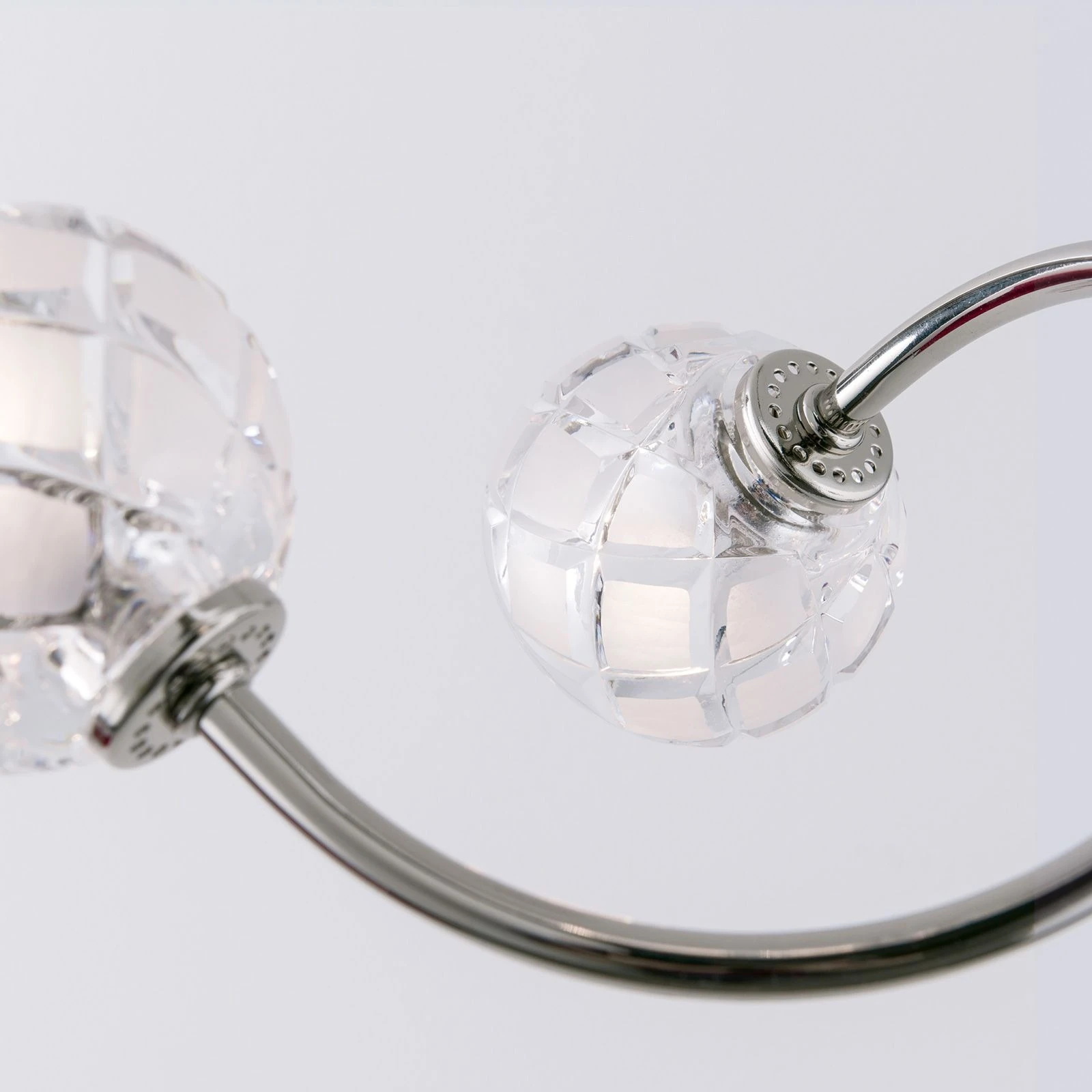 Luster MADERNO, 3+3 izvora svetla, saten hrom - 5