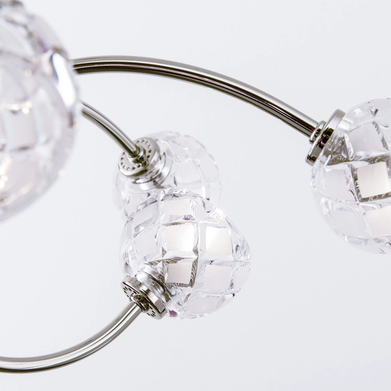 Luster MADERNO, 6+3 izvora svetla, saten hrom - 5