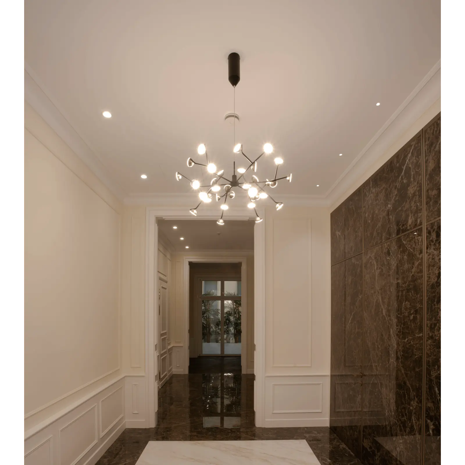 LED viseća lampa BLOSSOM, 36 izvora svetla, antik izgled - 8