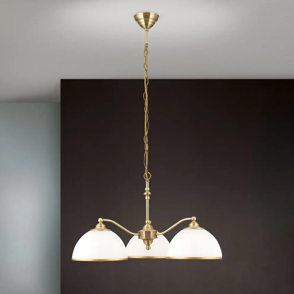 Viseća lampa OLD LAMP, 3 izvora svetla, patina - 1