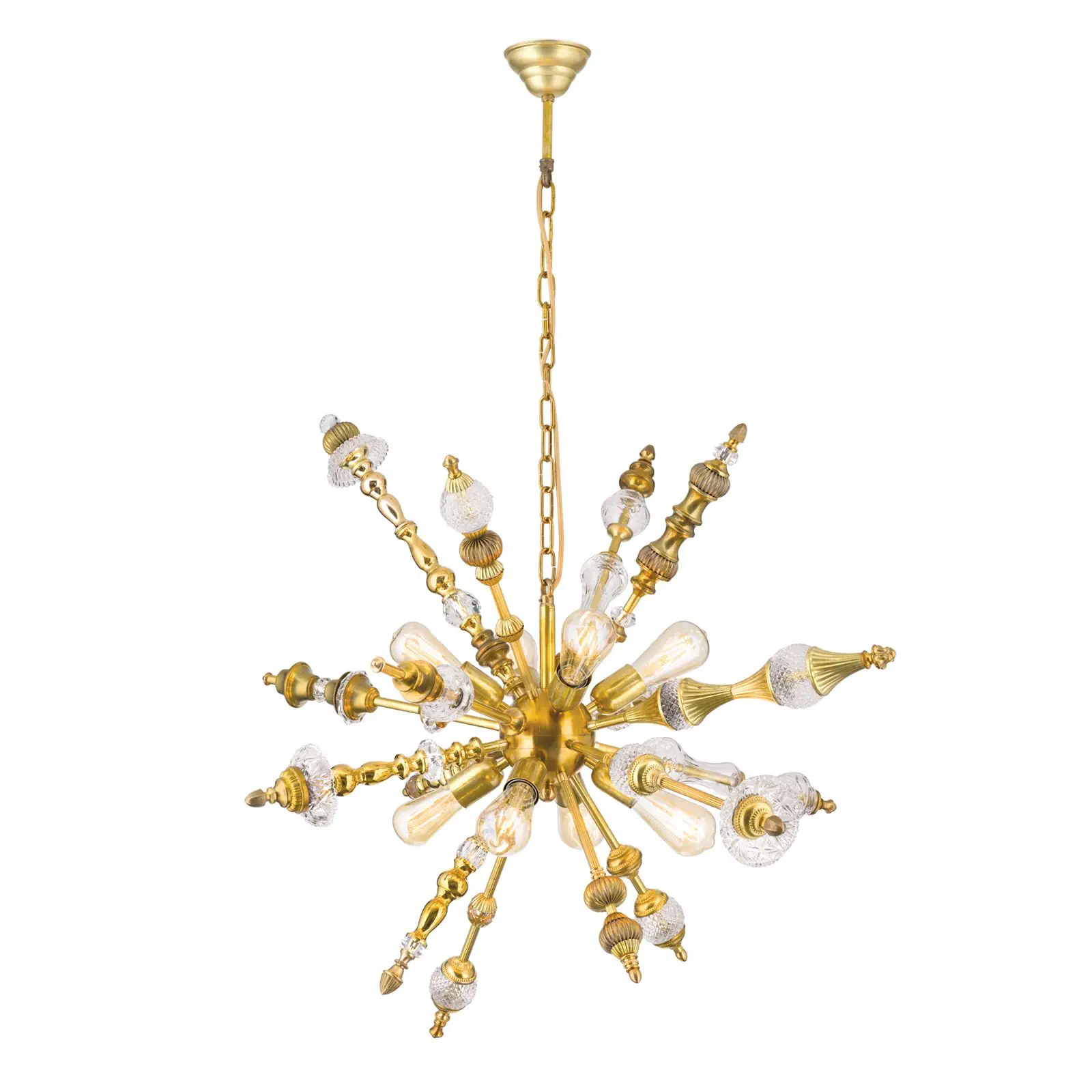 Luster BAROCOCO, 8 izvora svetla, mesing - 4