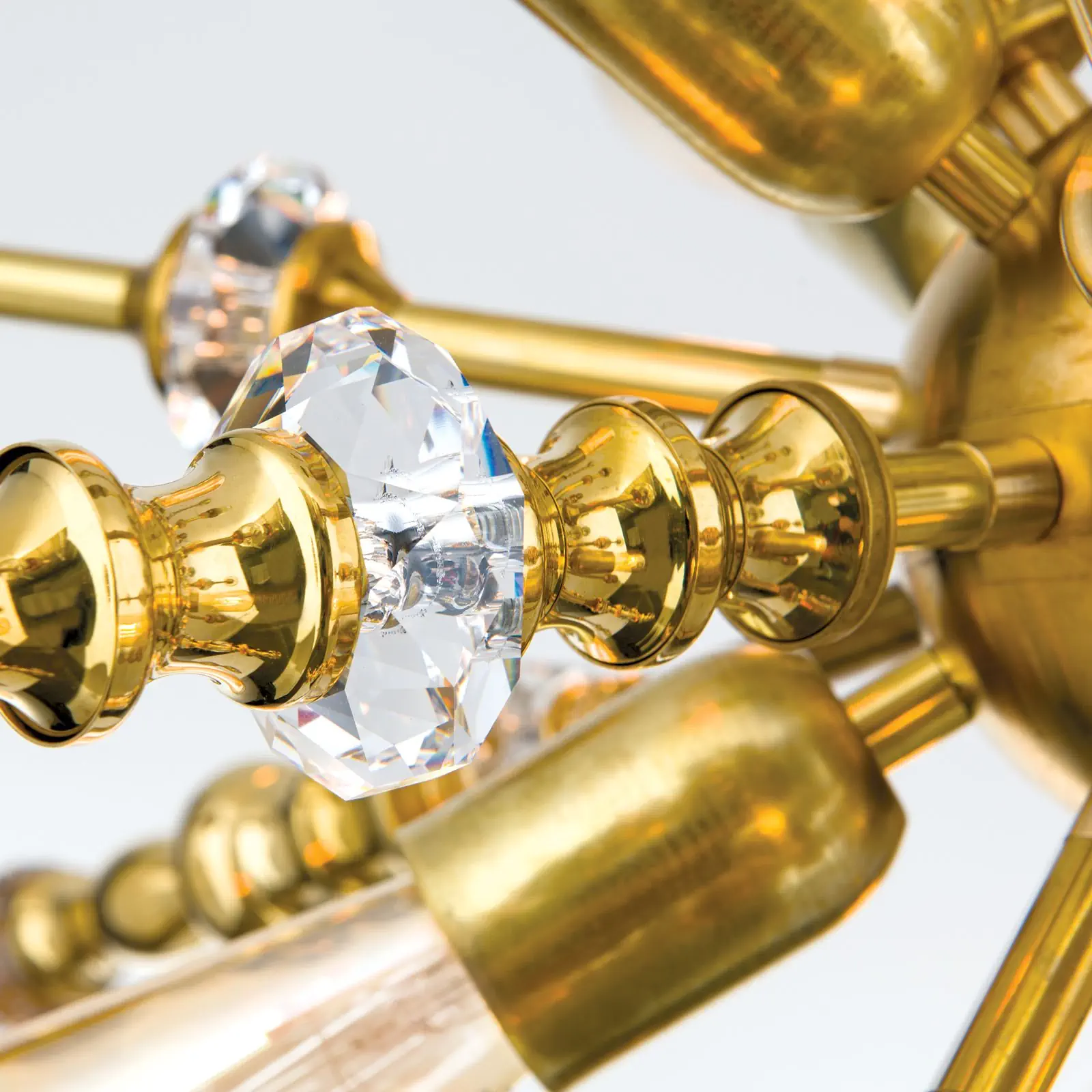 Luster BAROCOCO, 8 izvora svetla, mesing - 7