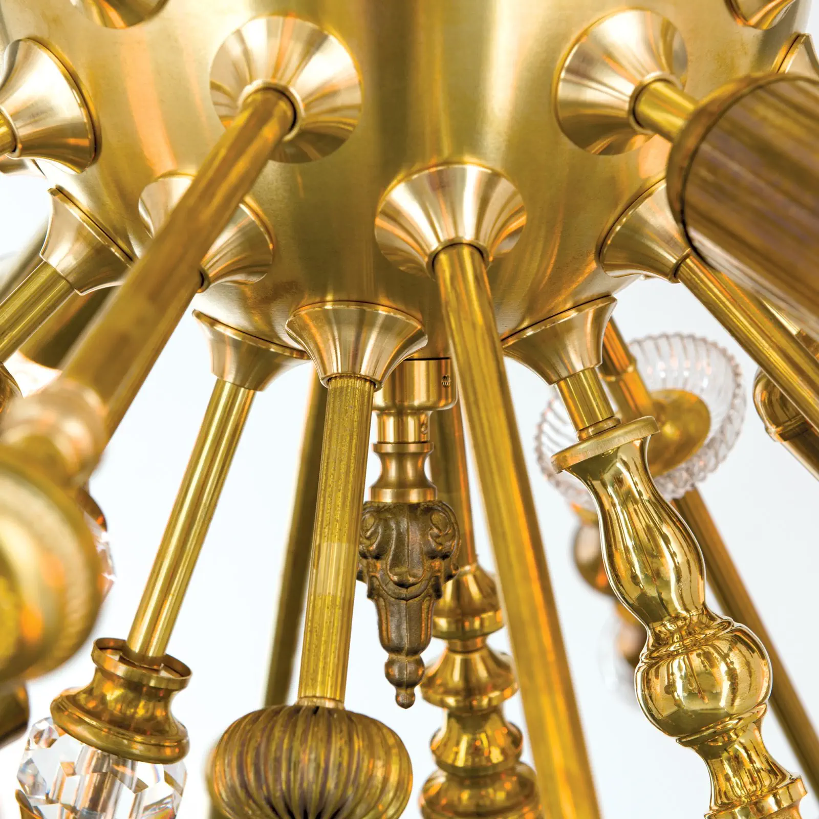 Luster BAROCOCO, 16 izvora svetla, mesing - 6