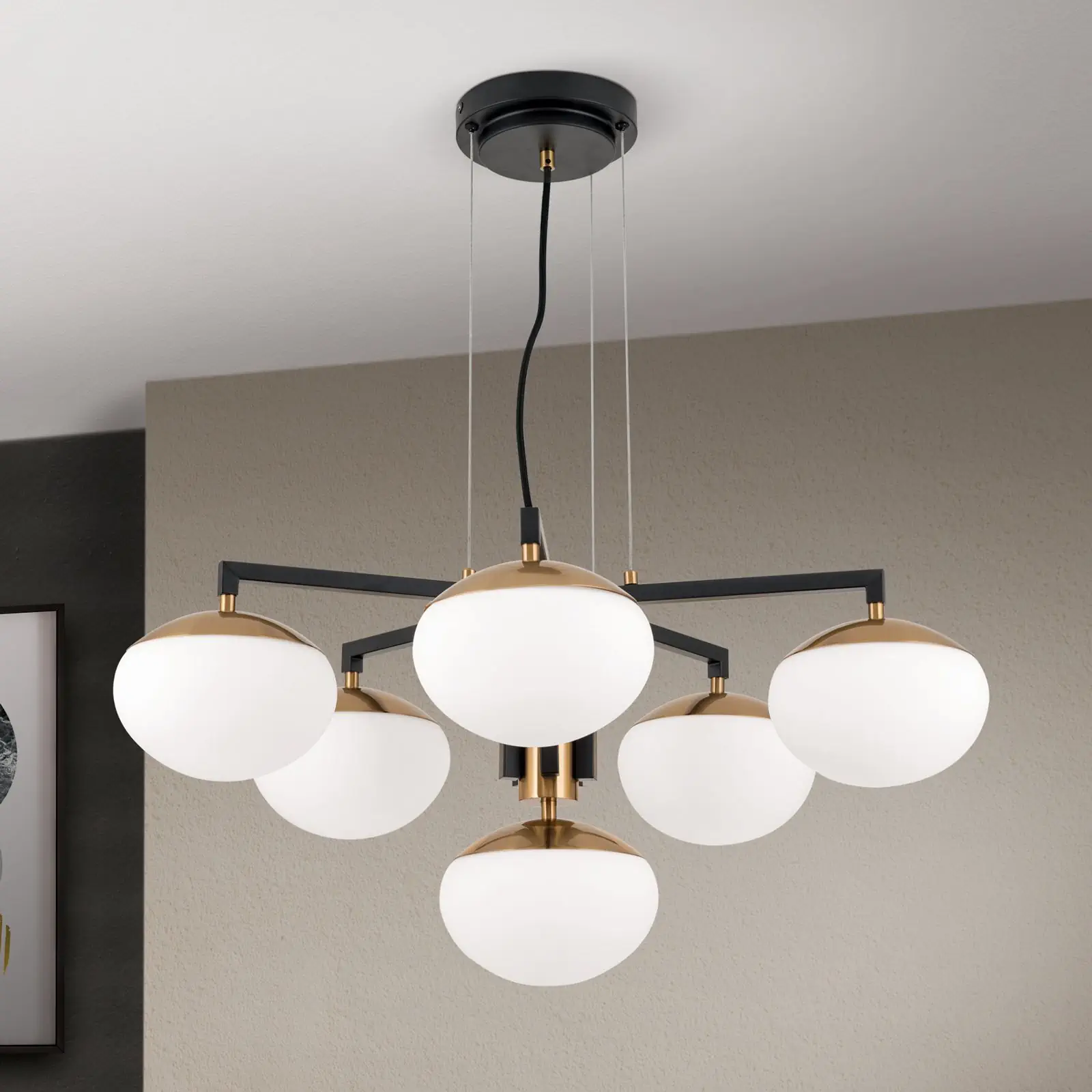 Luster JOSEPHINE, Ø 73,5 cm, crna - 2