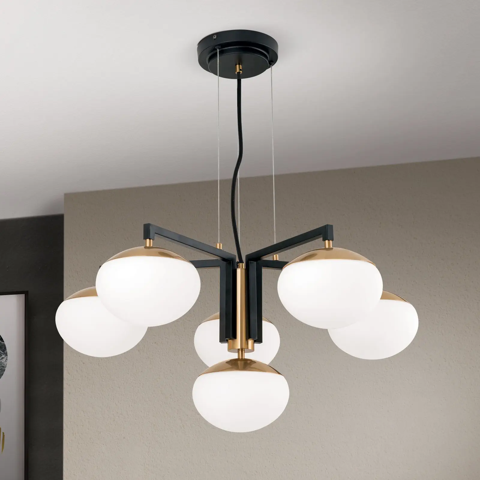 Luster JOSEPHINE, Ø 73,5 cm, crna - 3