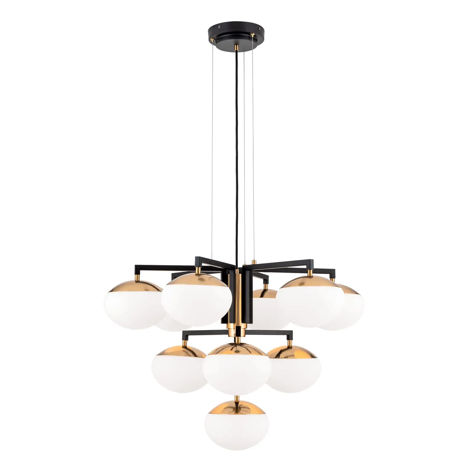 Luster JOSEPHINE, 10 izvora svetla, Ø 73,5 cm, crna - 4