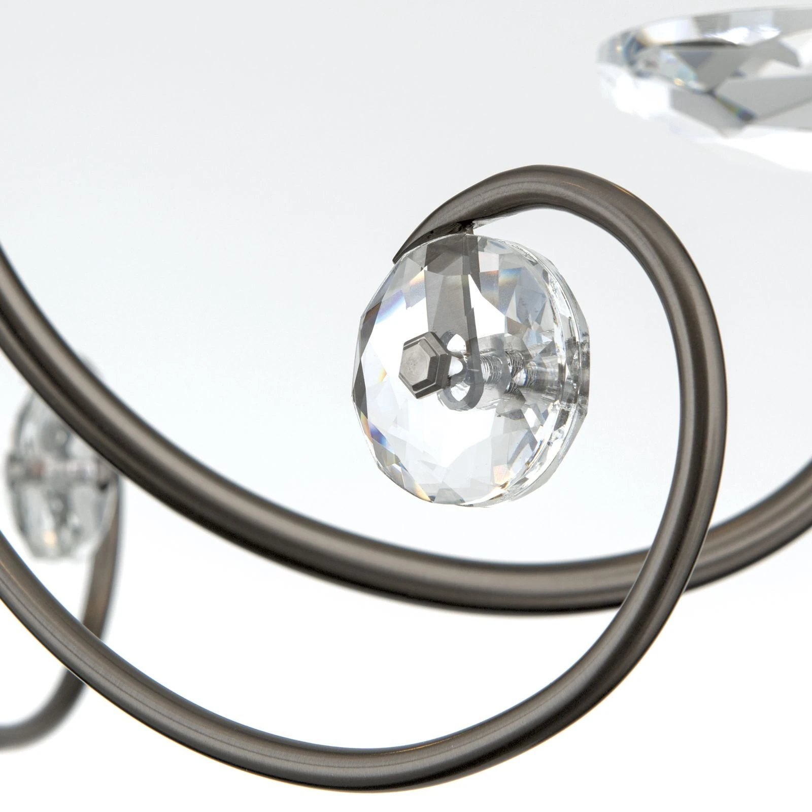 Kristalni luster ARIANE, 3 izvora svetla, tamni nikl - 8