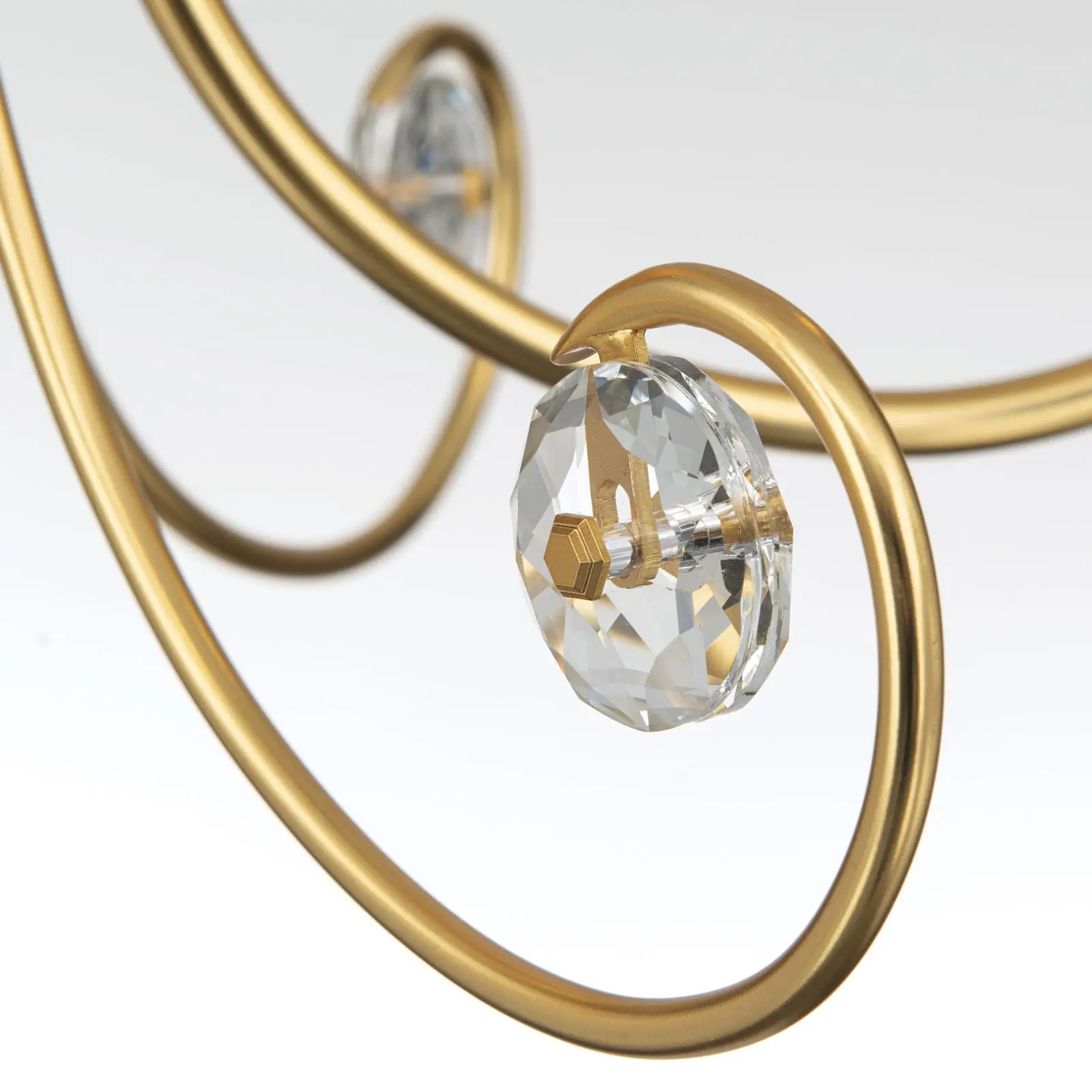 Kristalni luster ARIANE, 3 izvora svetla, mat zlato - 8