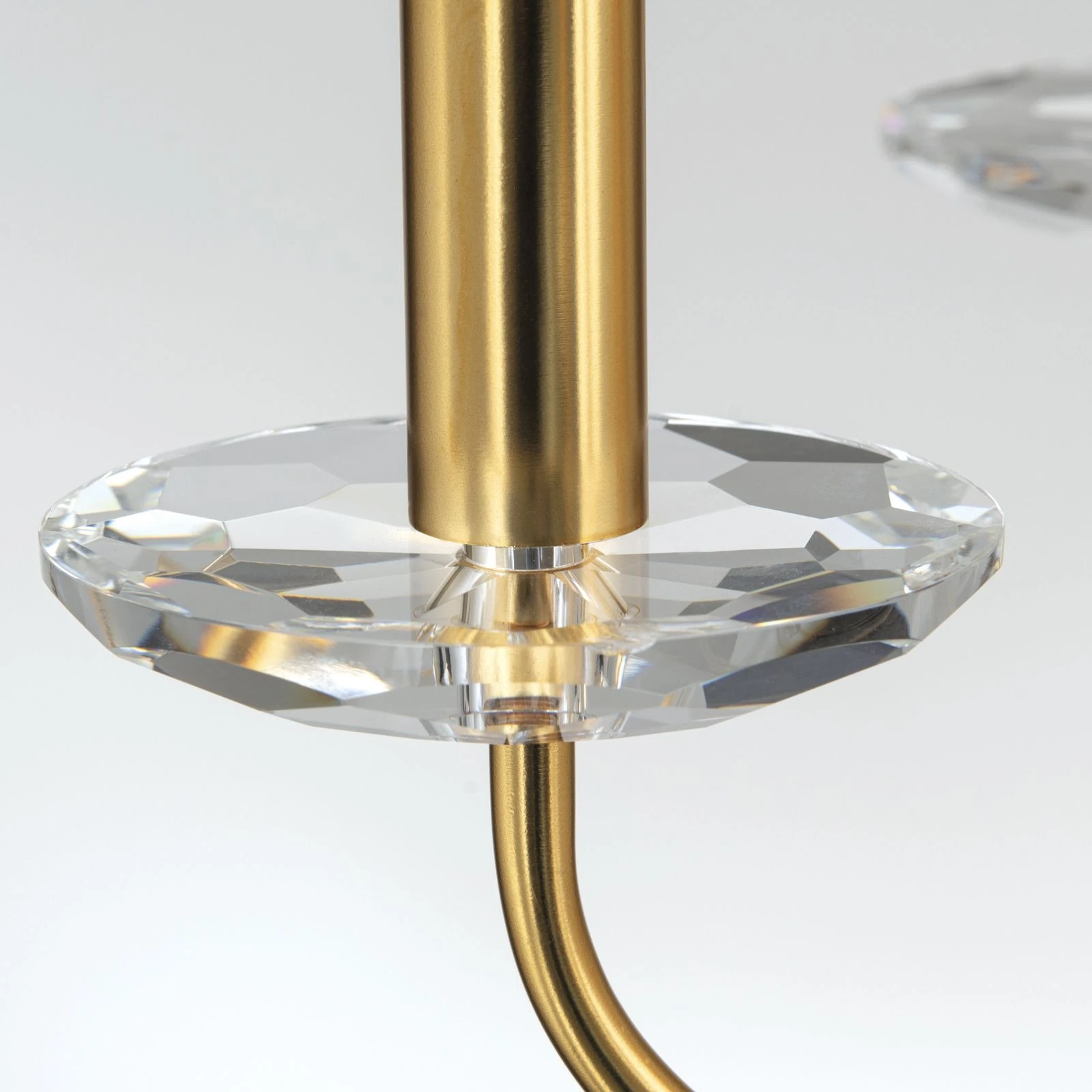 Kristalni luster ARIANE, 6 izvora svetla, mat zlato - 9