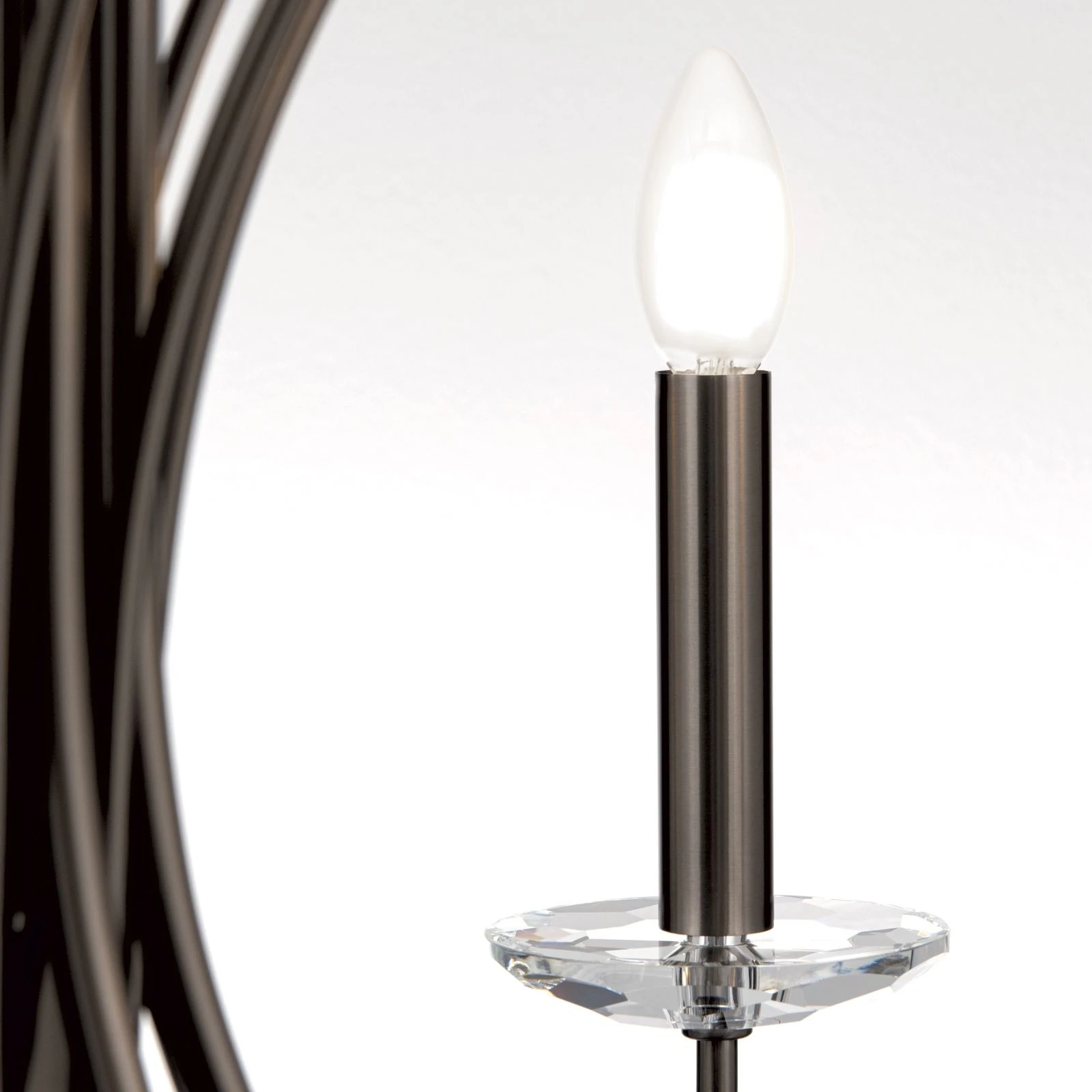 Kristalni luster ARIANE, 10 izvora svetla, tamni nikl - 9