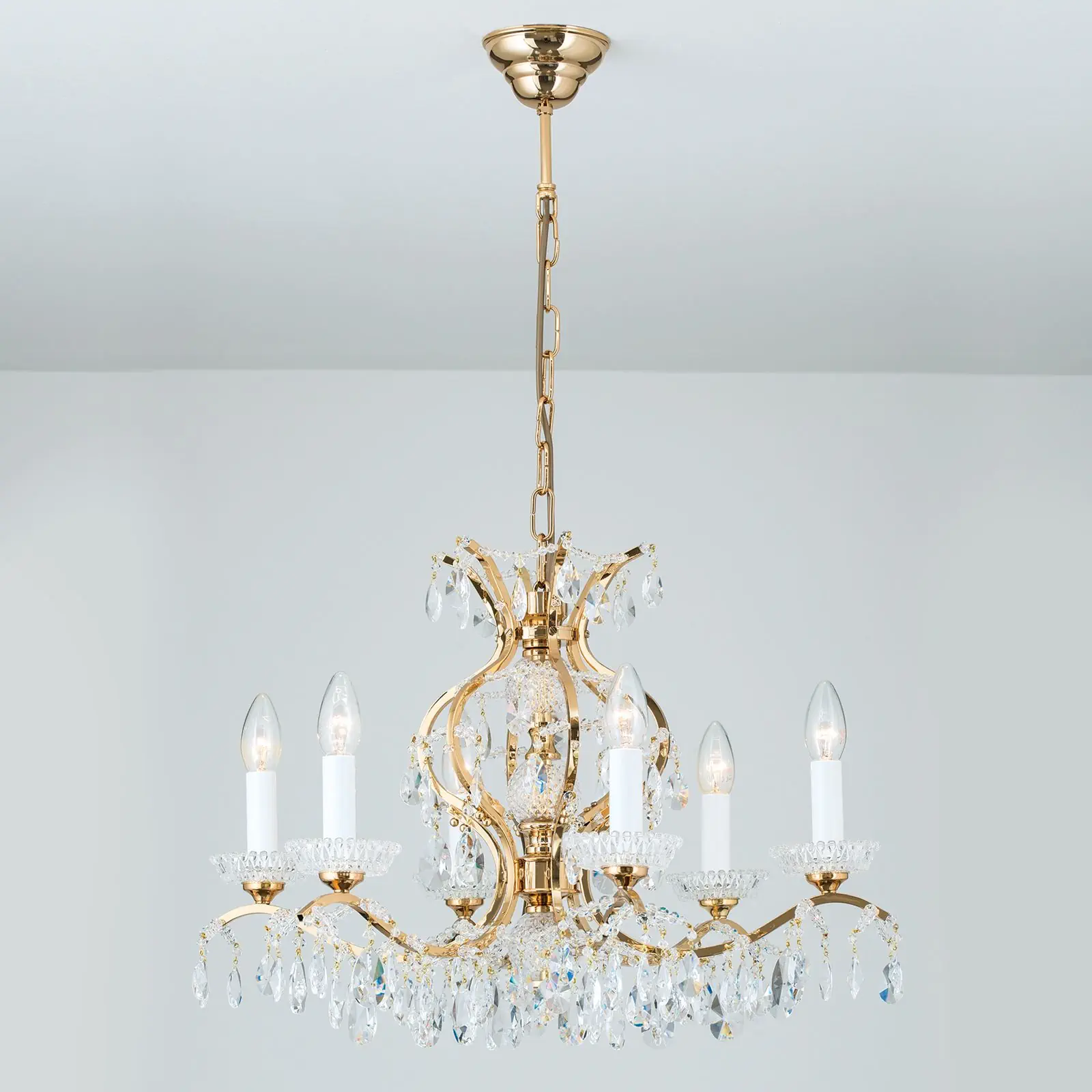 Luster HIROHITO, 6 izvora svetla, zlatni - 4