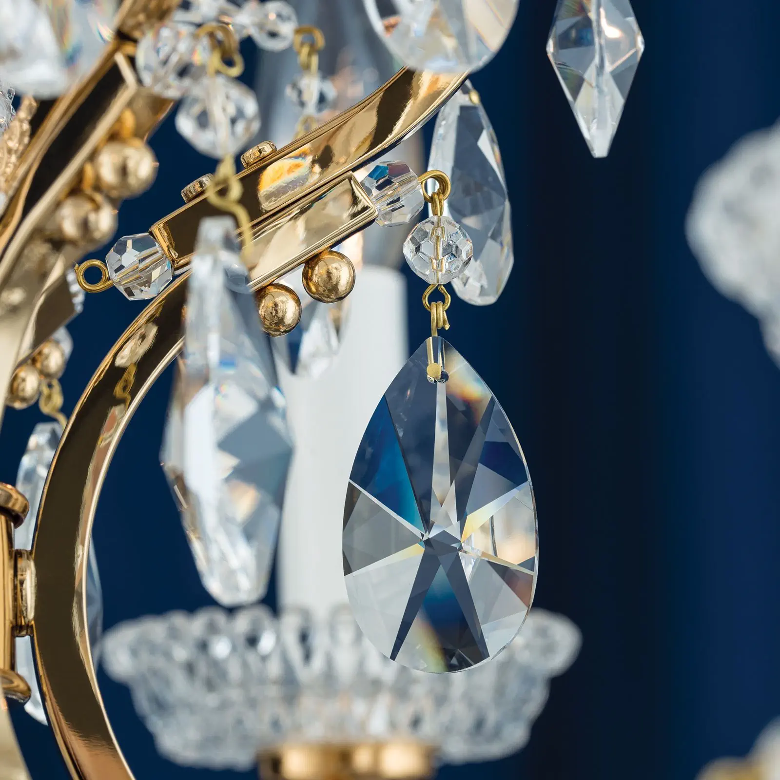 Luster HIROHITO, 6 izvora svetla, zlatni - 5