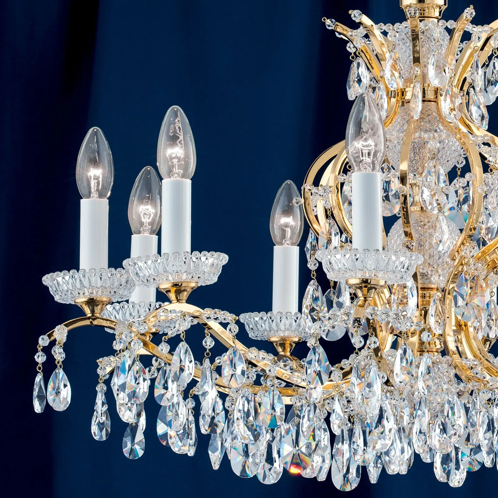 Luster HIROHITO, 10 izvora svetla, zlatni - 2