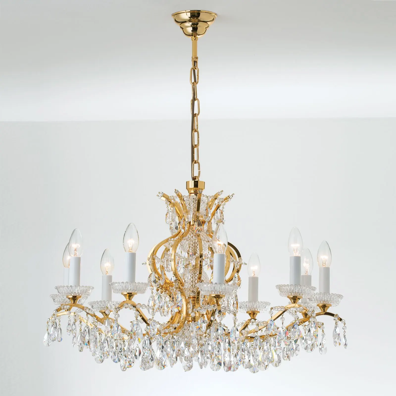 Luster HIROHITO, 10 izvora svetla, zlatni - 4