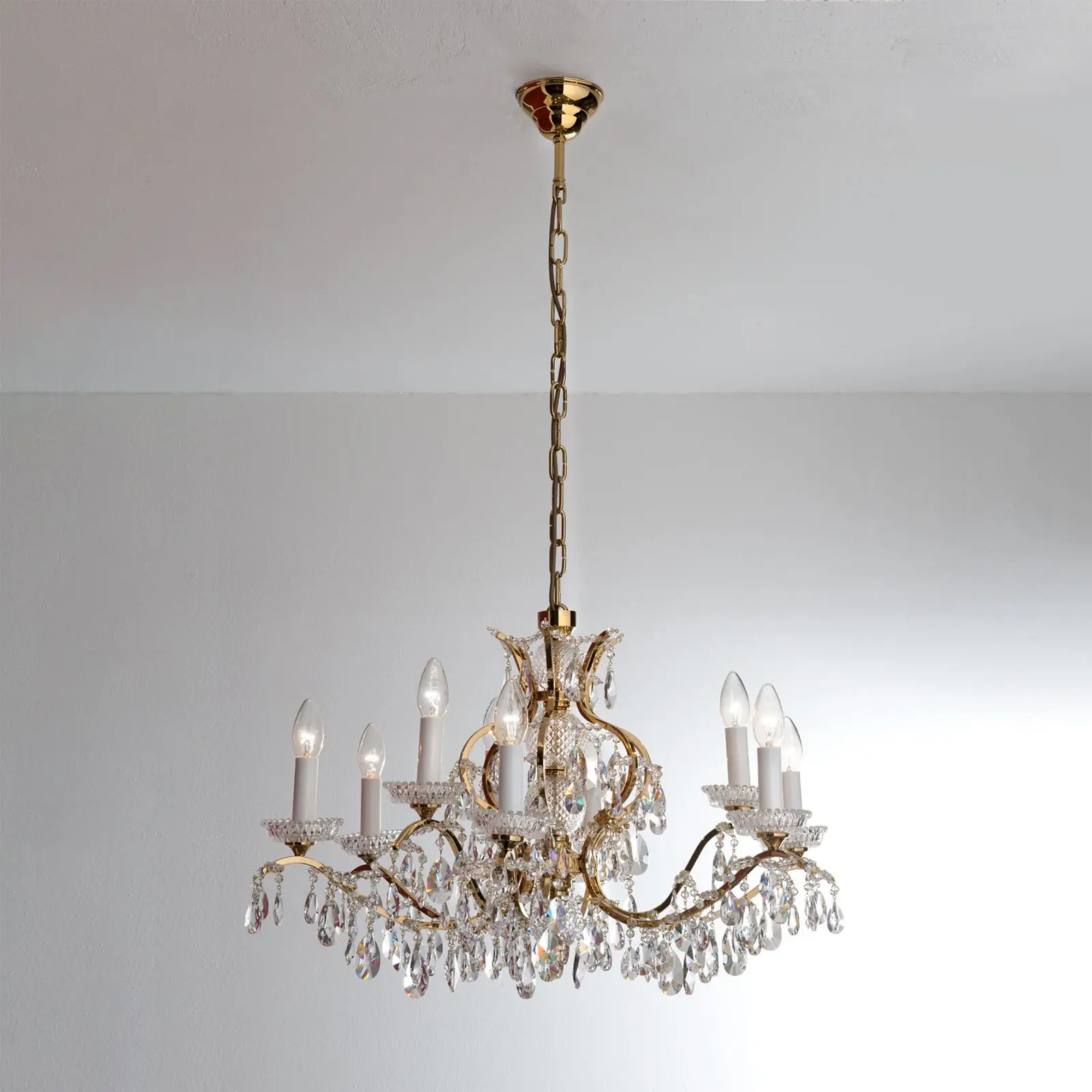 Luster HIROHITO, 9 izvora svetla, zlatni - 4