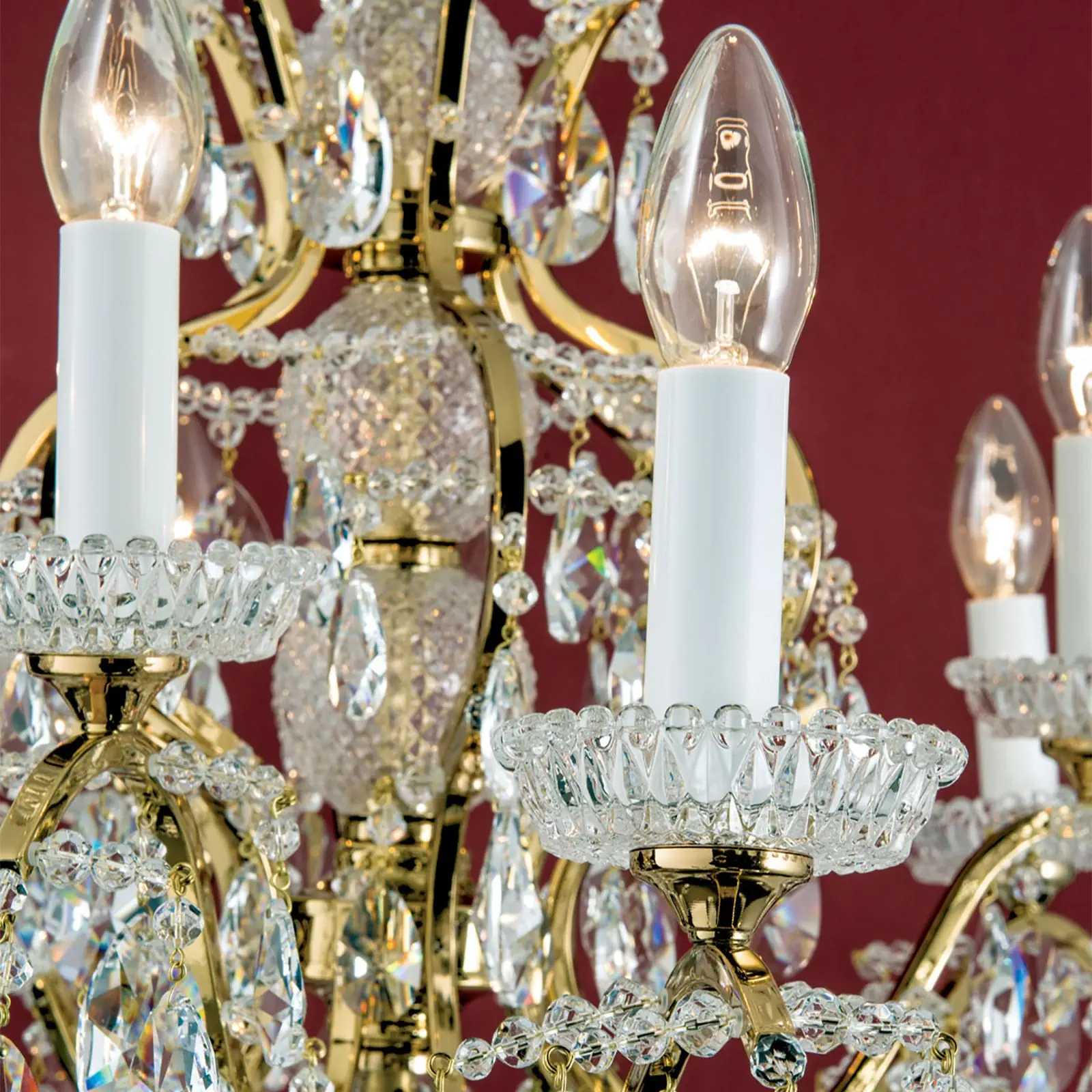 Luster HIROHITO, 9 izvora svetla, zlatni - 5