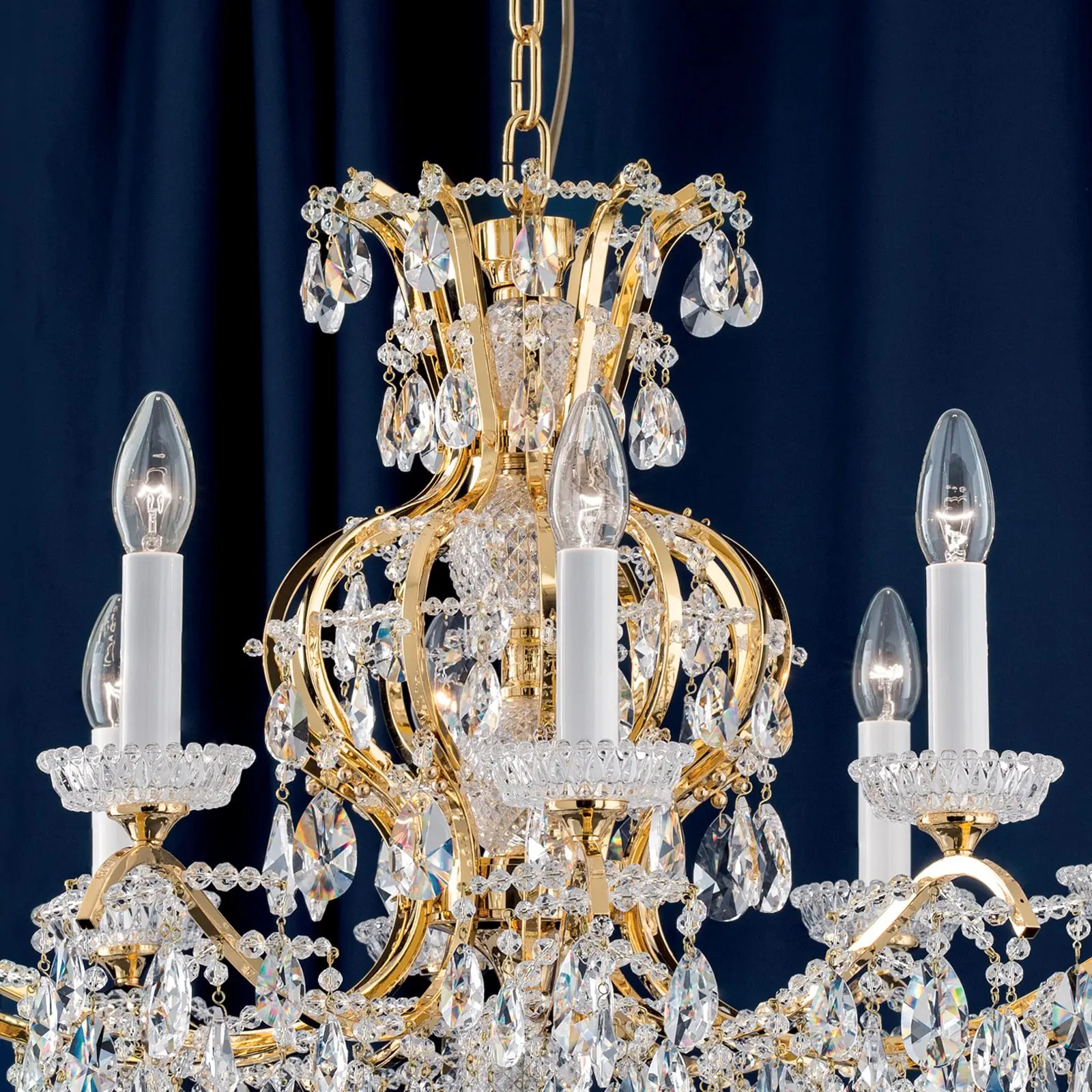 Luster HIROHITO, 12 izvora svetla, zlatni - 2