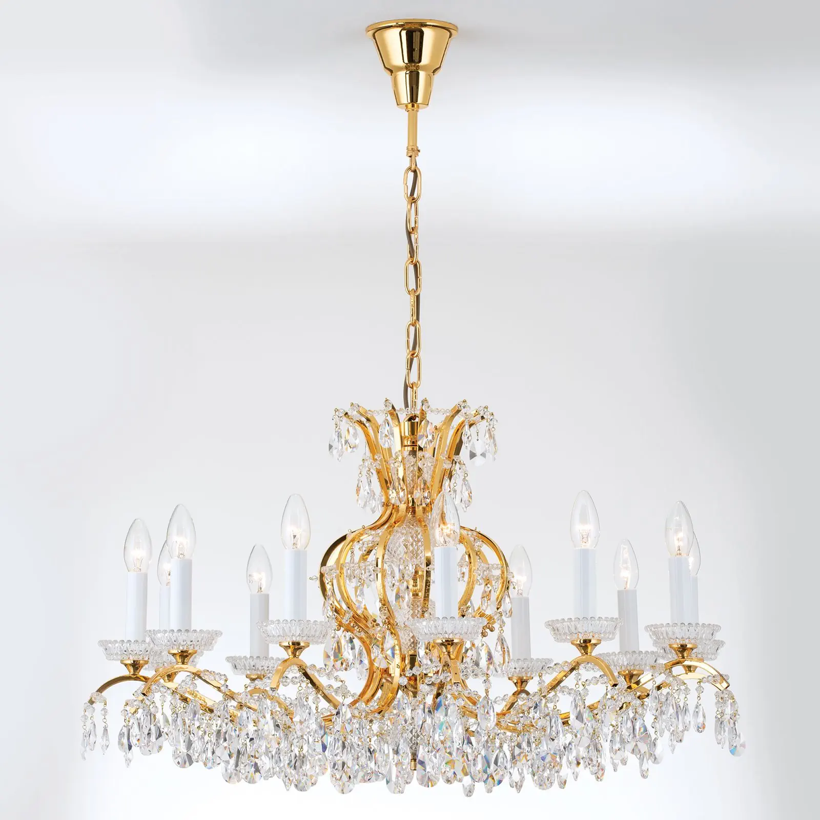 Luster HIROHITO, 12 izvora svetla, zlatni - 4