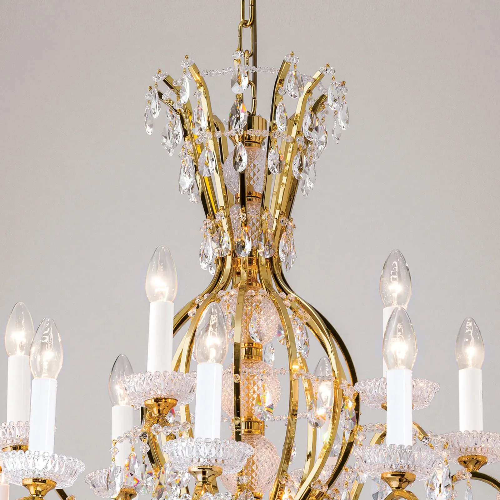 Luster HIROHITO, 18 izvora svetla, zlatni - 2