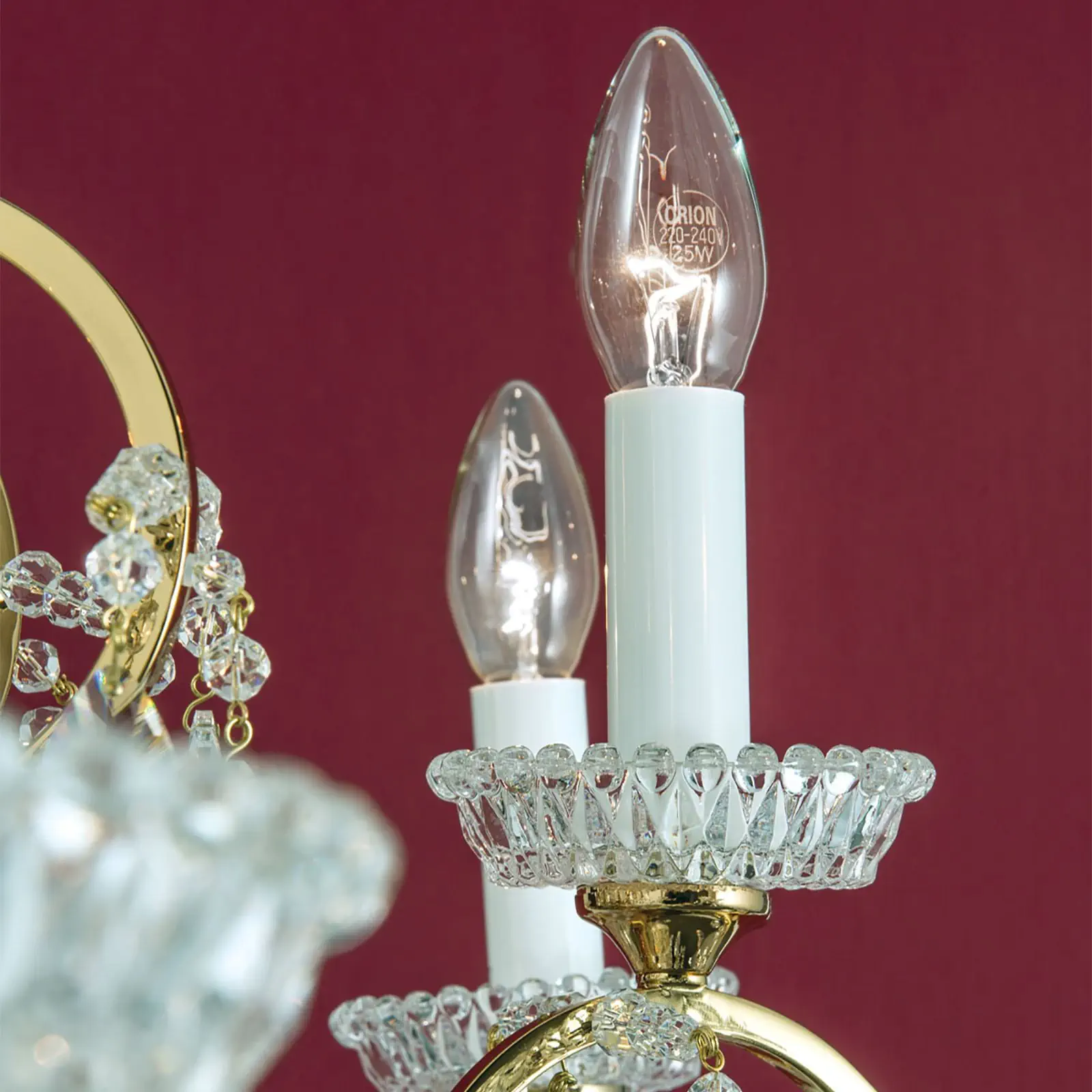 Luster HIROHITO, 18 izvora svetla, zlatni - 5