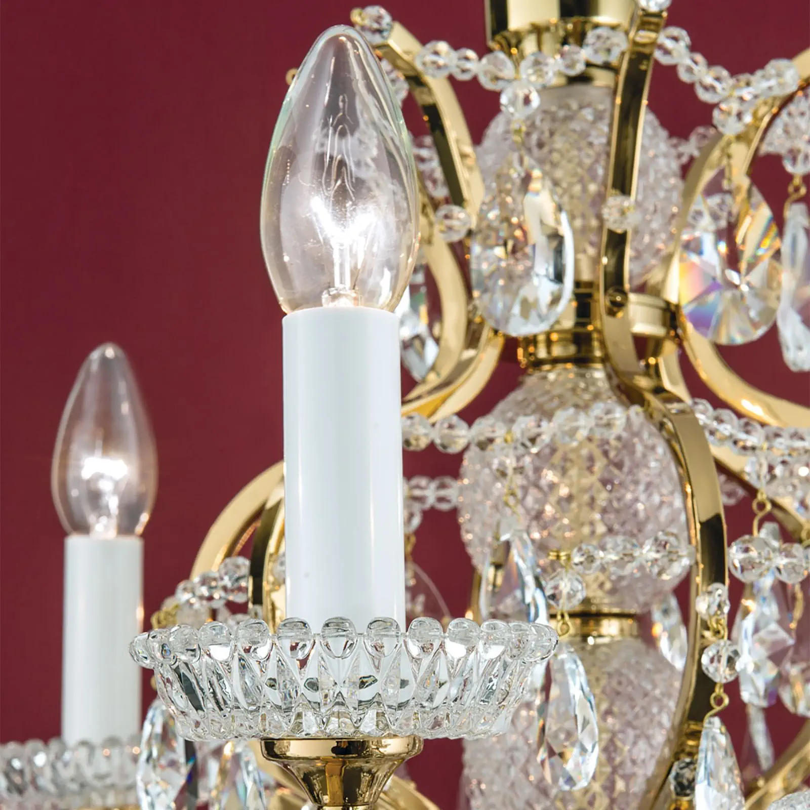 Luster HIROHITO, 18 izvora svetla, zlatni - 6