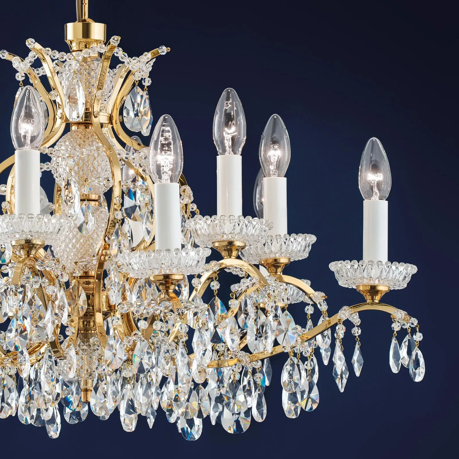 Luster HIROHITO, 6+6 izvora svetla, zlatni - 2