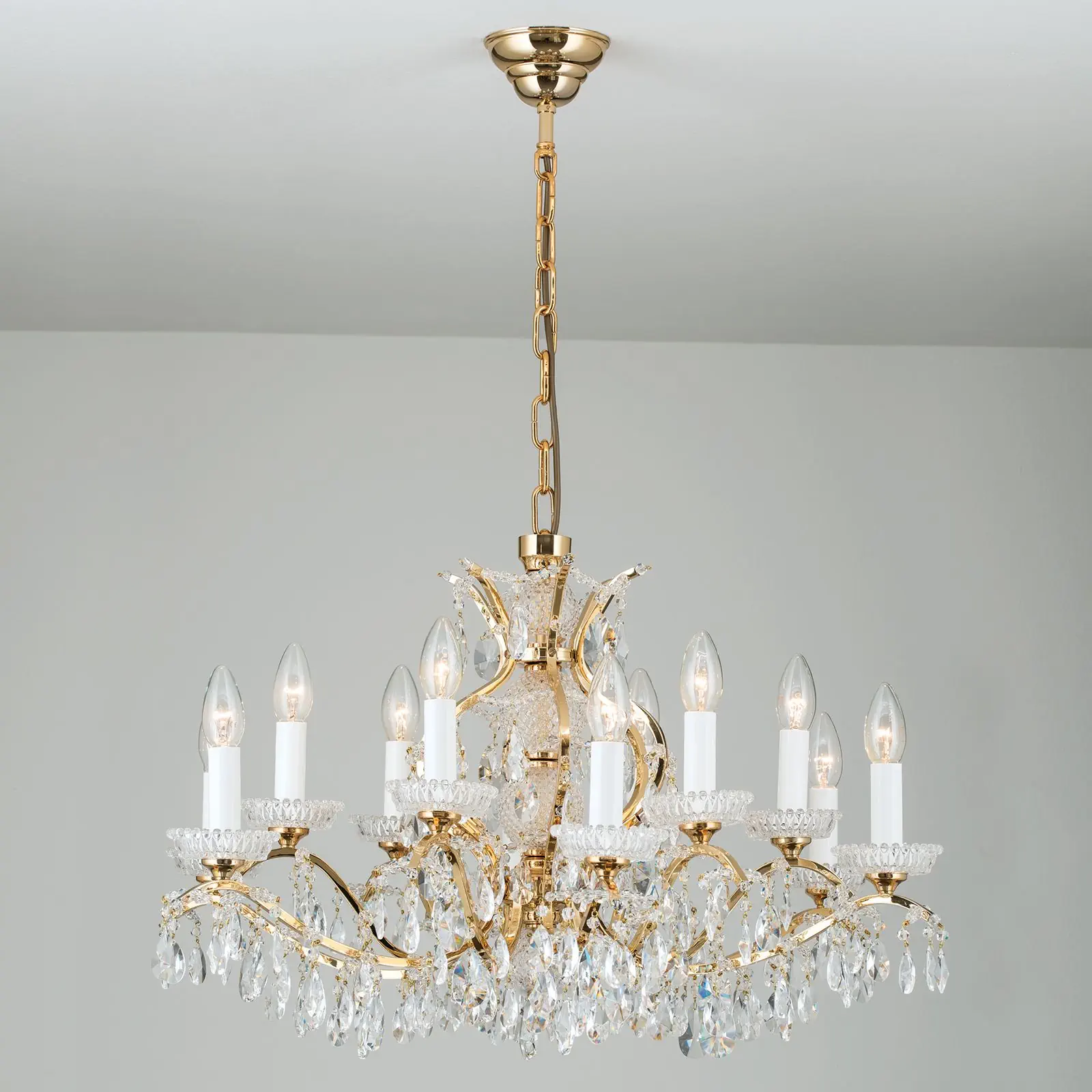 Luster HIROHITO, 6+6 izvora svetla, zlatni - 4