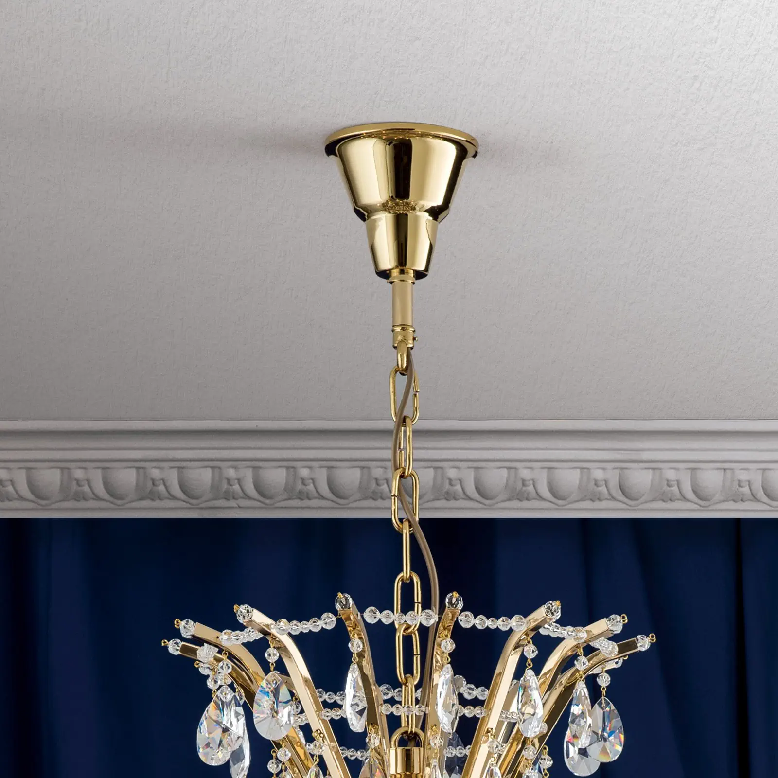 Luster HIROHITO, 21 izvora svetla, zlatni - 3