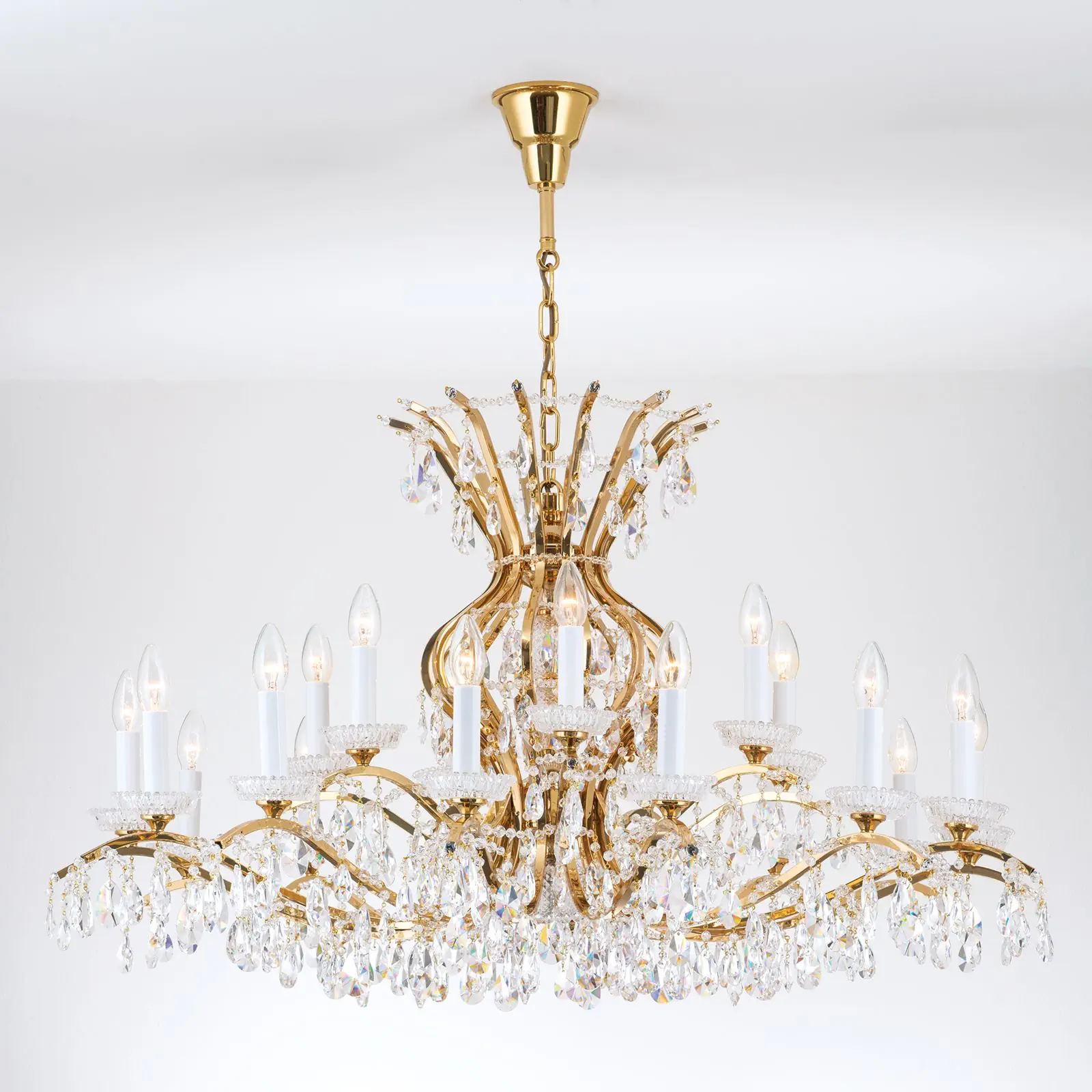 Luster HIROHITO, 21 izvora svetla, zlatni - 4