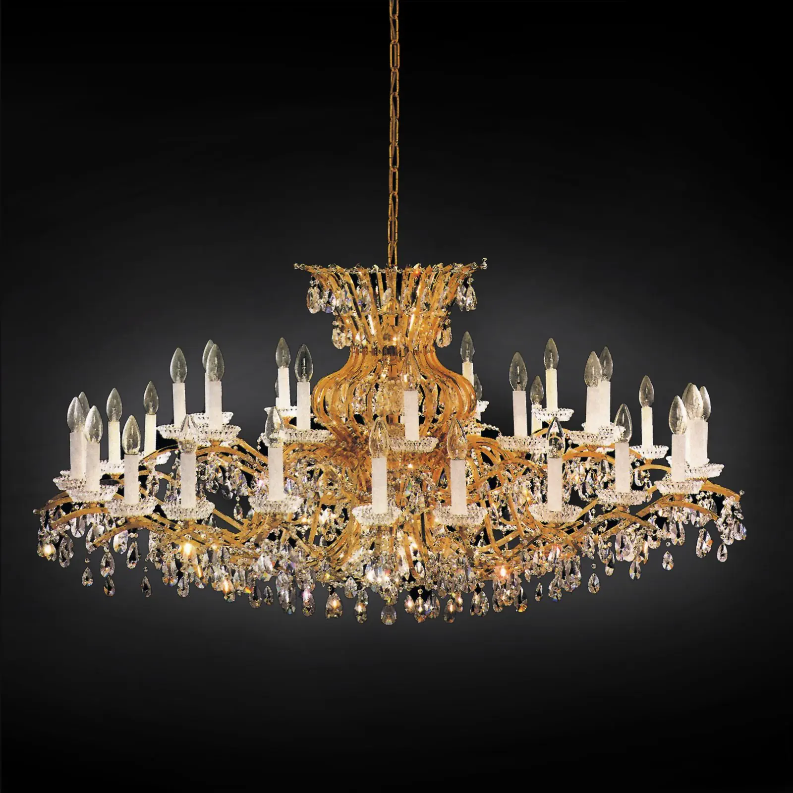 Luster HIROHITO, 36 izvora svetla, zlatni - 1