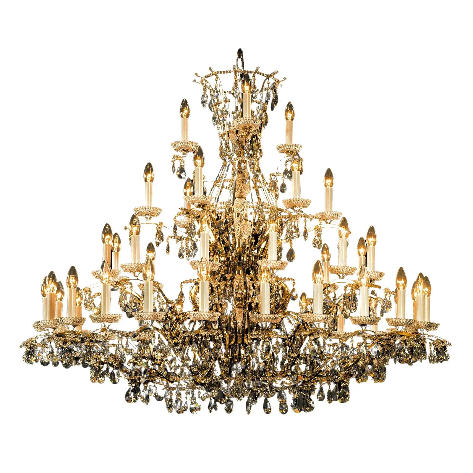 Luster HIROHITO, 45 izvora svetla, zlatni