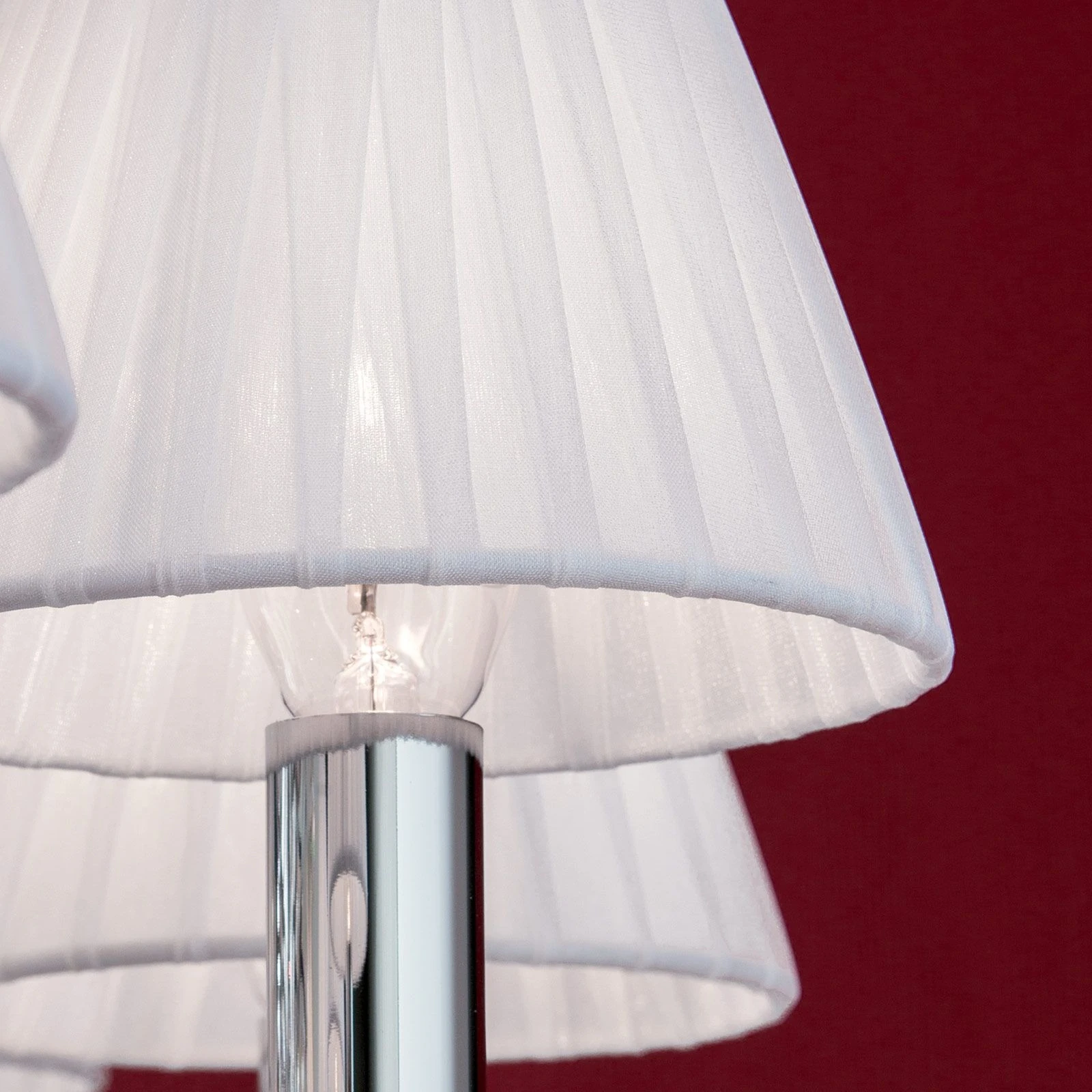 Luster KRISTALLDESIGN, 36 izvora svetla, hrom, beli abažuri, SPECTRA® Swarovski® kristal - 5