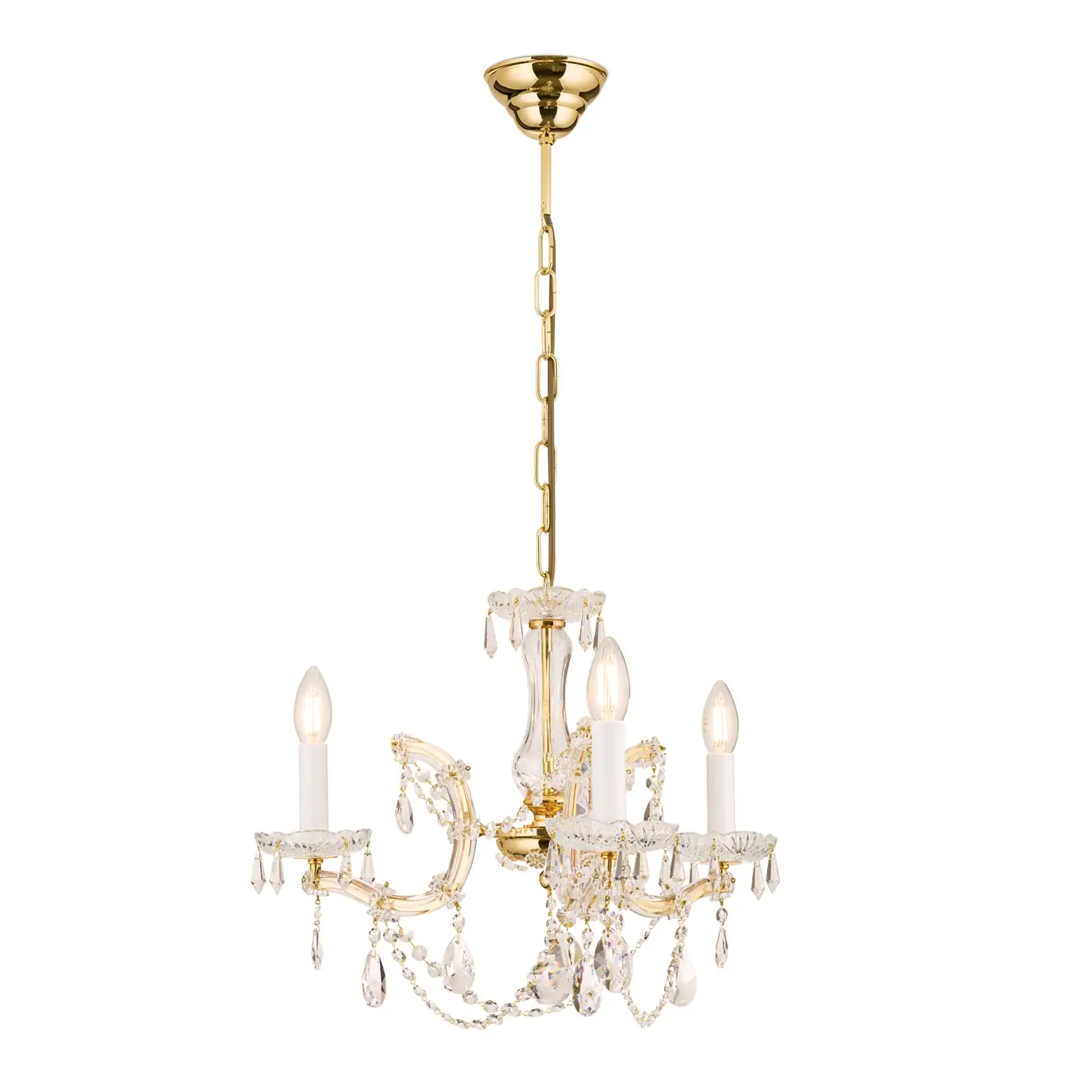 Luster MARIA THERESIA, 3 izvora svetla, zlatni - 4