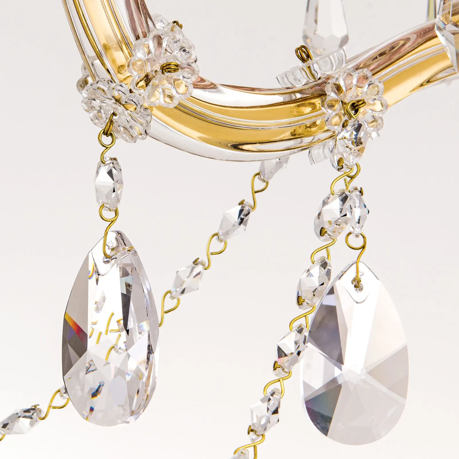 Luster MARIA THERESIA, 3 izvora svetla, zlatni - 6