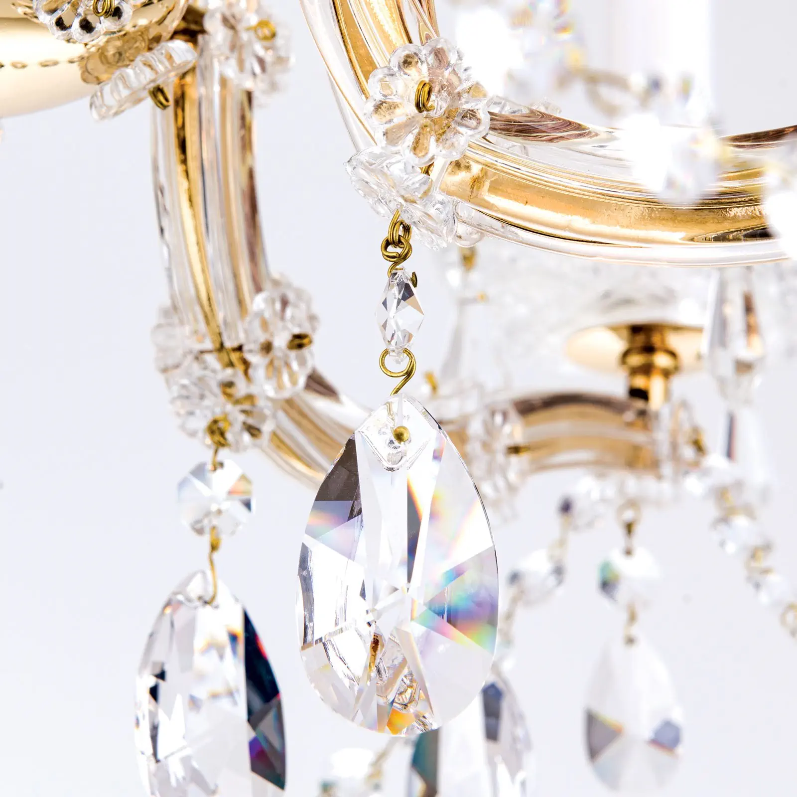 Luster MARIA THERESIA, 5 izvora svetla, zlatni - 5