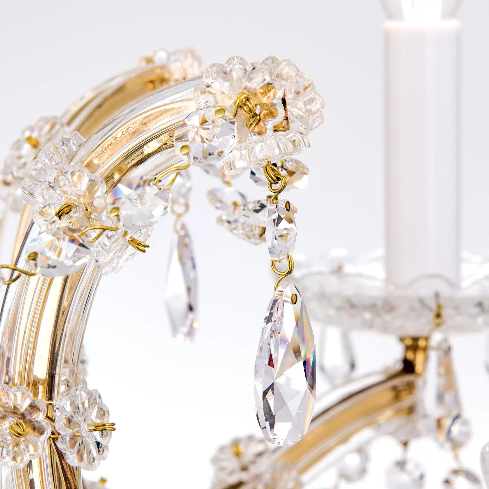 Luster MARIA THERESIA, 5 izvora svetla, zlatni - 6