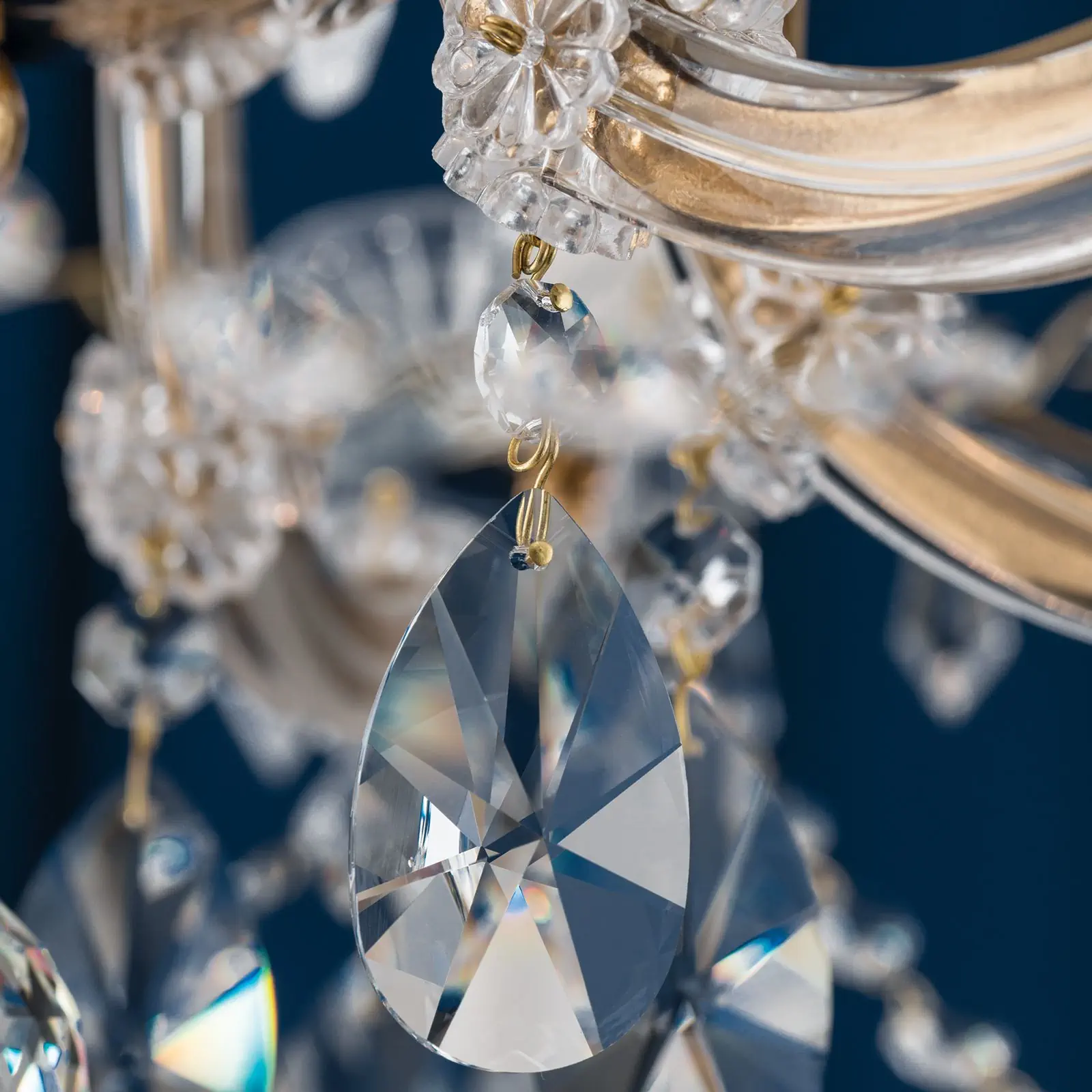 Luster MARIA THERESIA, 6 izvora svetla, zlatni - 5