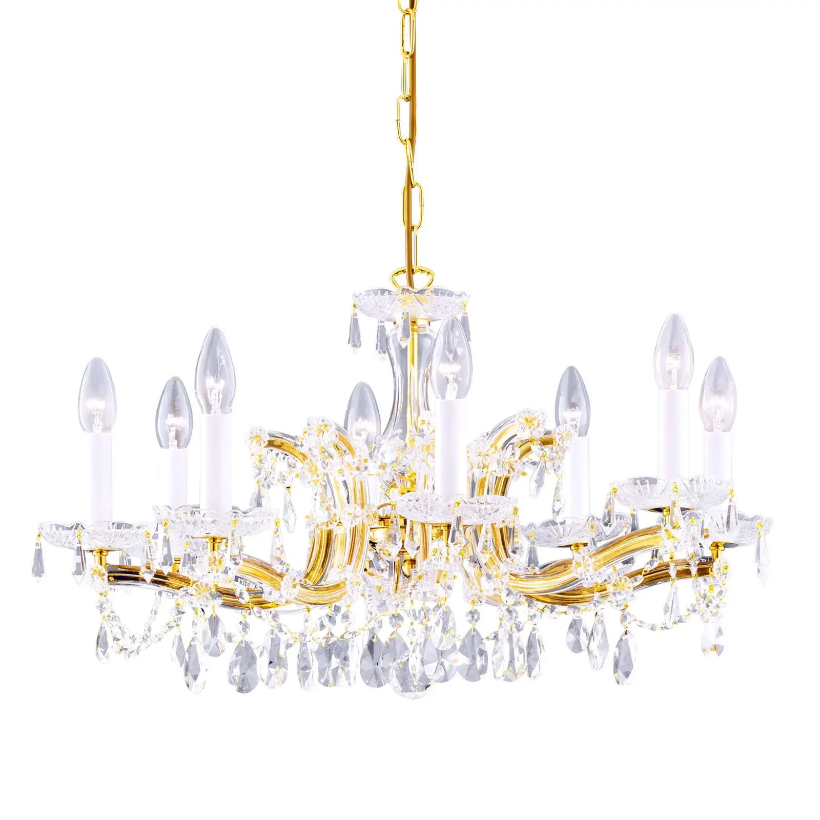 Luster MARIA THERESIA, 8 izvora svetla, zlatni - 5