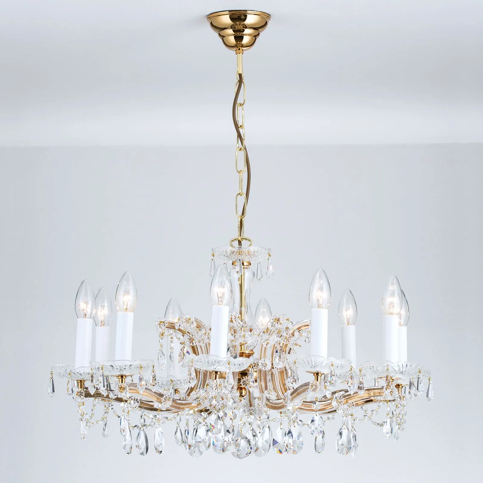 Luster MARIA THERESIA, 10 izvora svetla, zlatni - 10