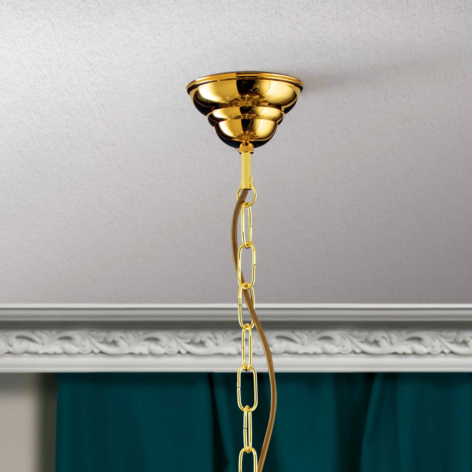 Luster MARIA THERESIA, 10 izvora svetla, zlatni - 3