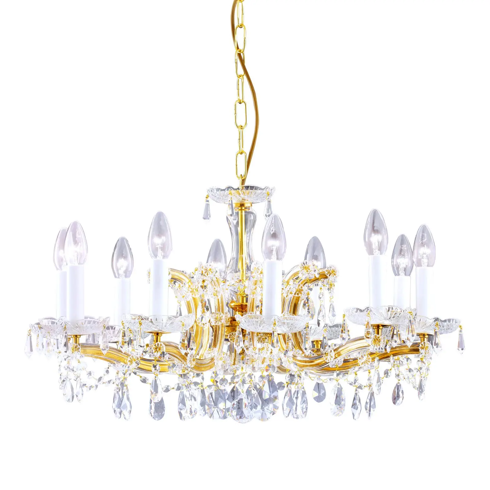 Luster MARIA THERESIA, 10 izvora svetla, zlatni - 4