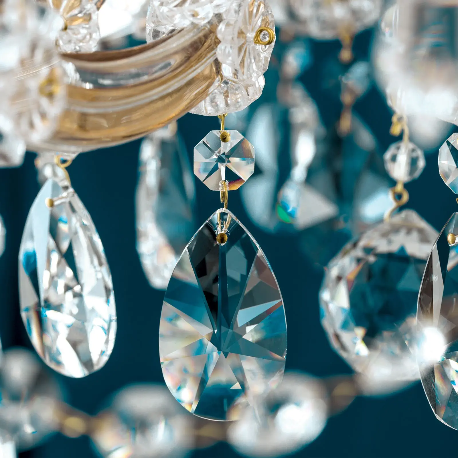 Luster MARIA THERESIA, 10 izvora svetla, zlatni - 6