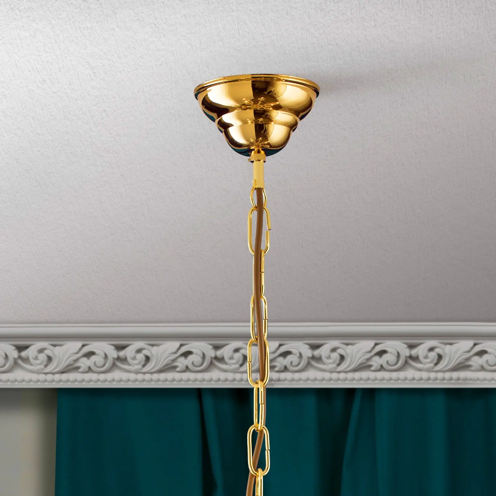 Luster MARIA THERESIA, 9 izvora svetla, zlatni - 3