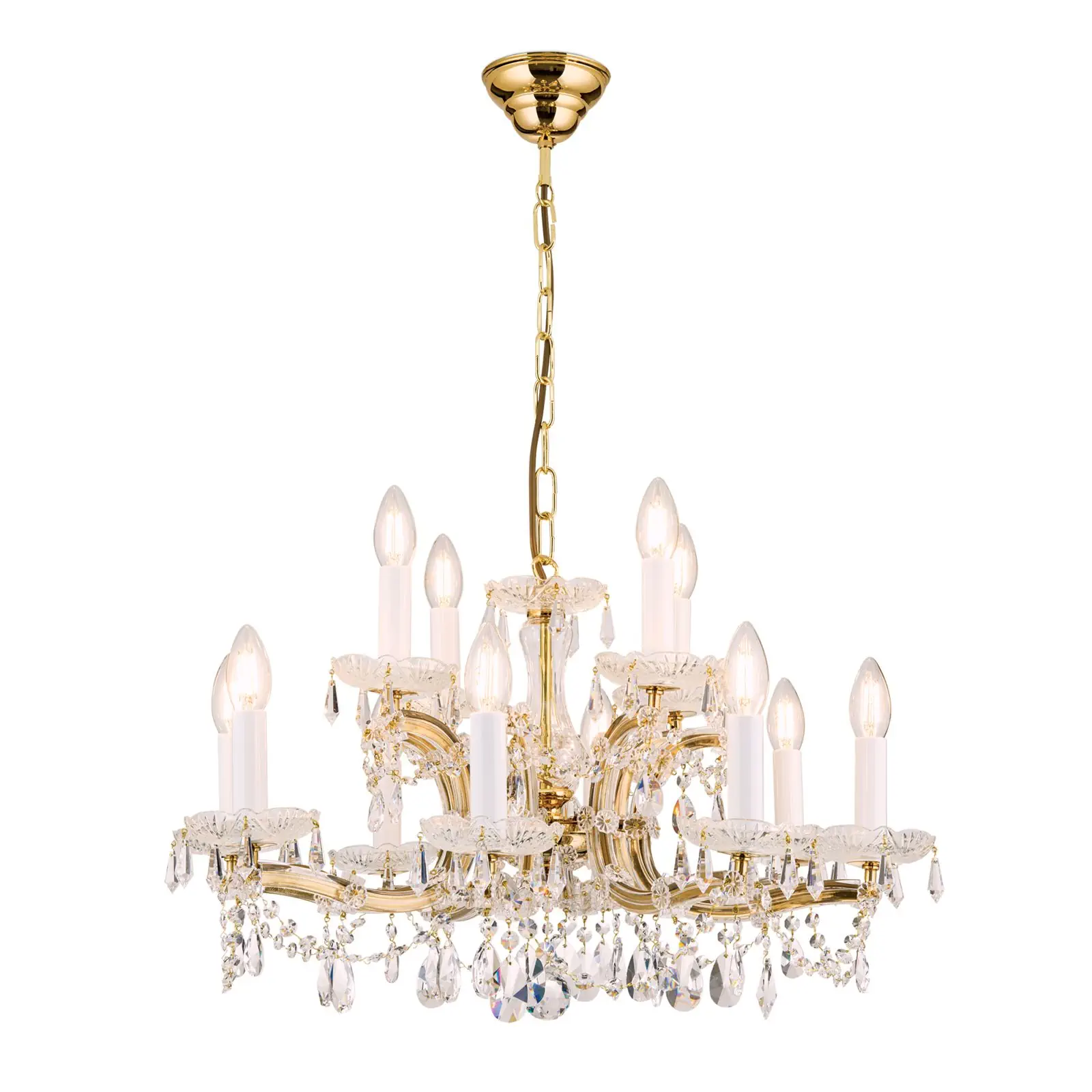 Luster MARIA THERESIA, 12 izvora svetla, zlatni - 4