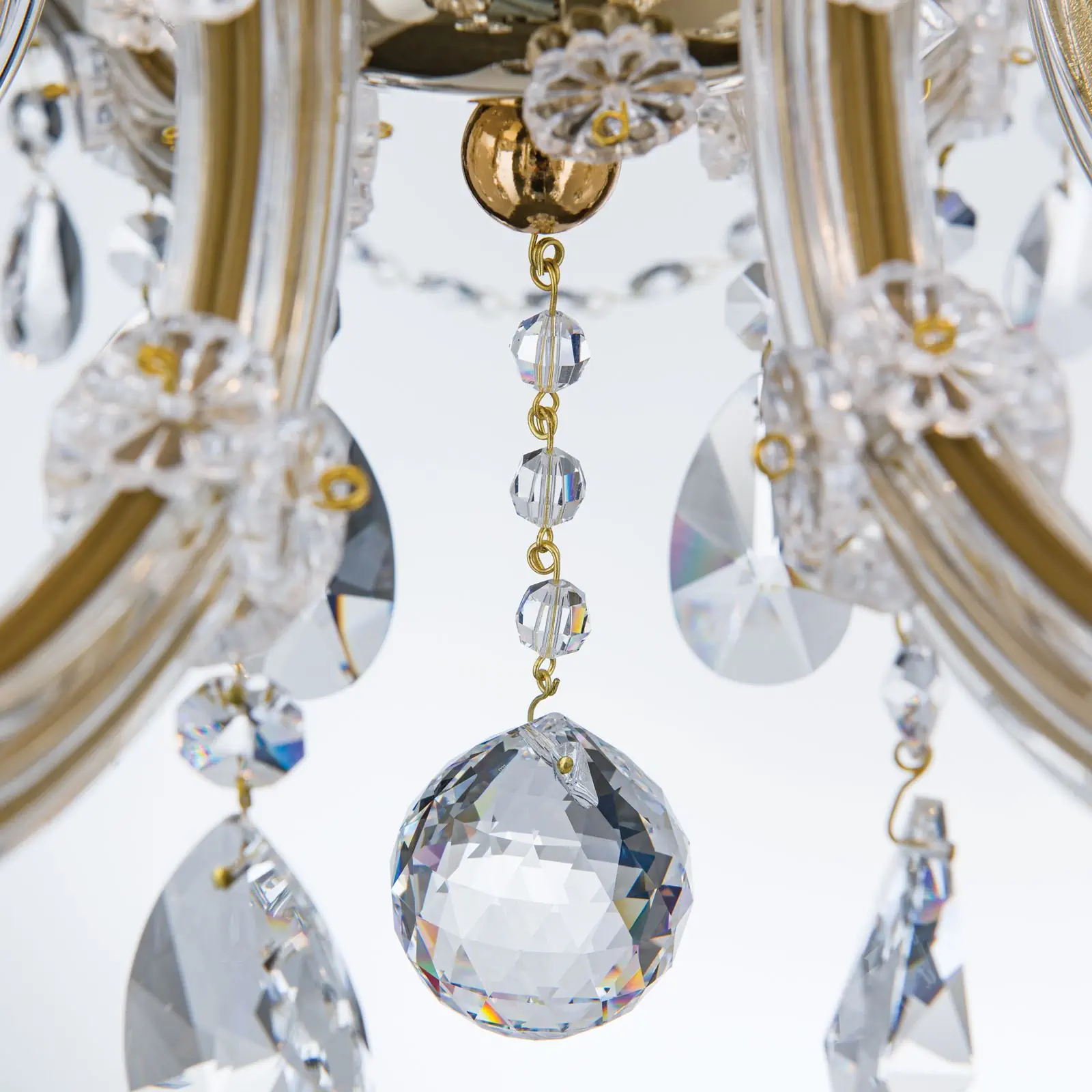 Luster MARIA THERESIA, 12 izvora svetla, zlatni - 5