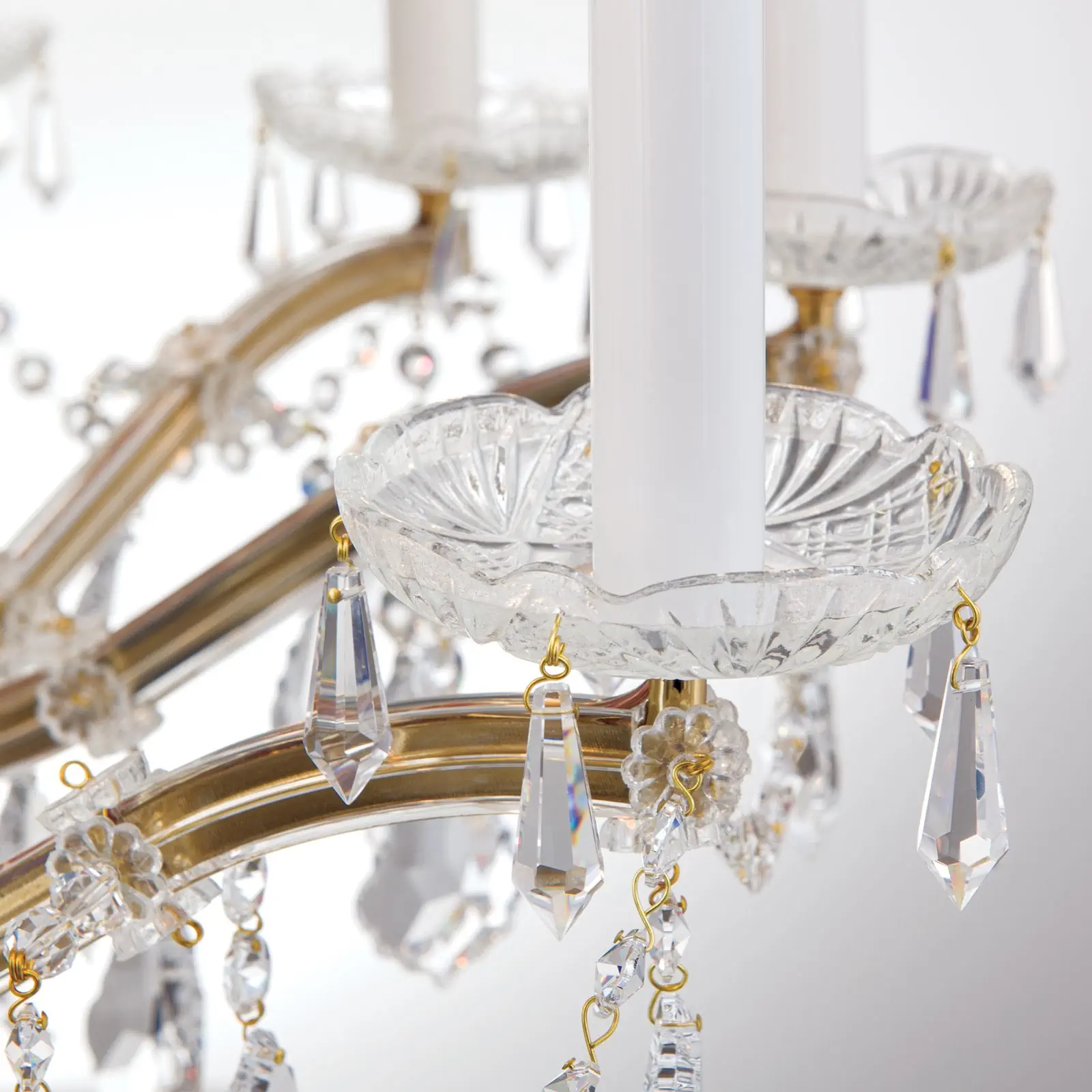 Luster MARIA THERESIA, 12+6+3 izvora svetla, zlatni, sa krunom - 5