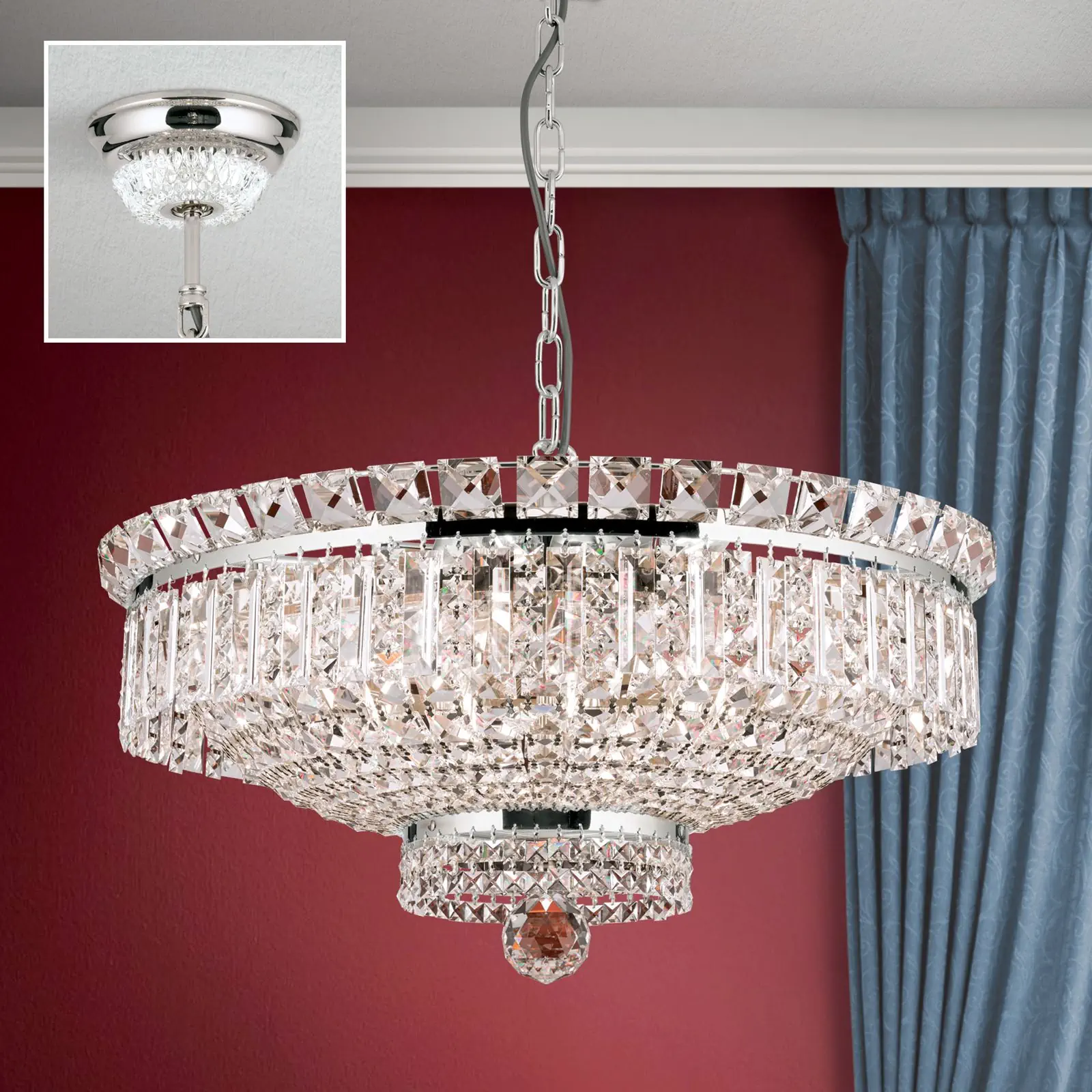 Luster AMBASSADOR, 15 izvora svetla, hrom - 2