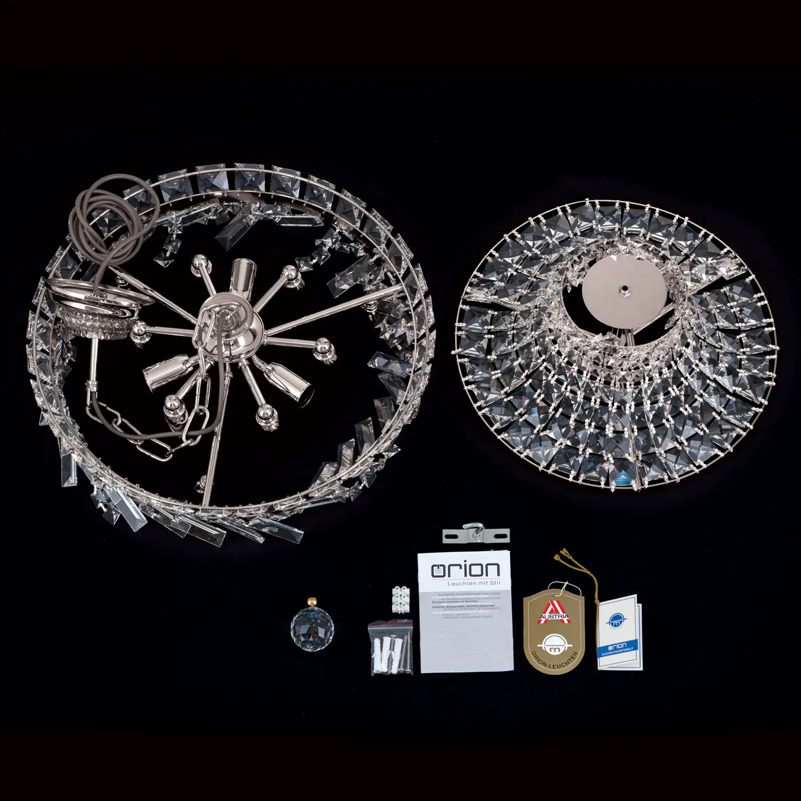 Luster AMBASSADOR, 9 izvora svetla, hrom - 8