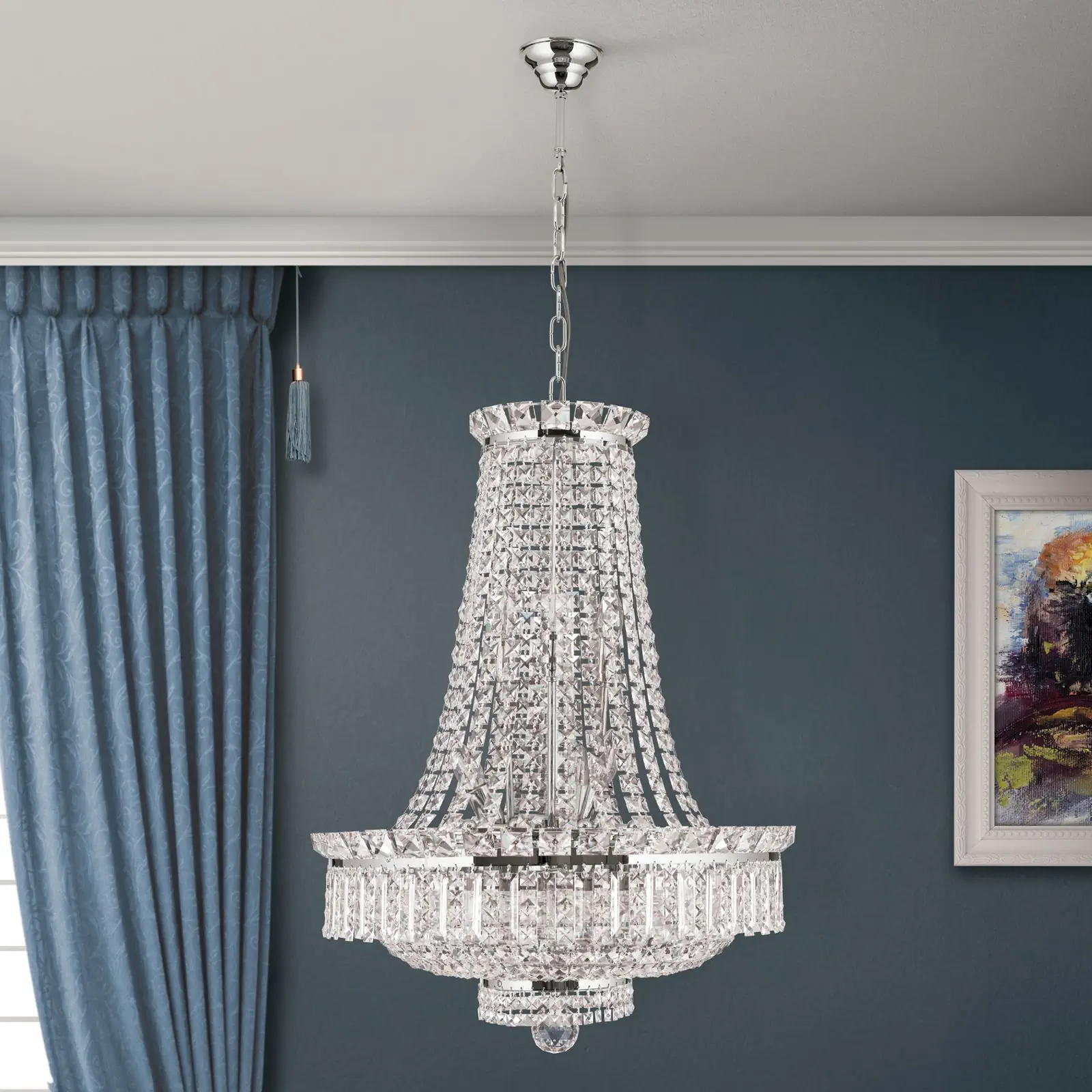 Luster AMBASSADOR, 15 izvora svetla, hrom - 3