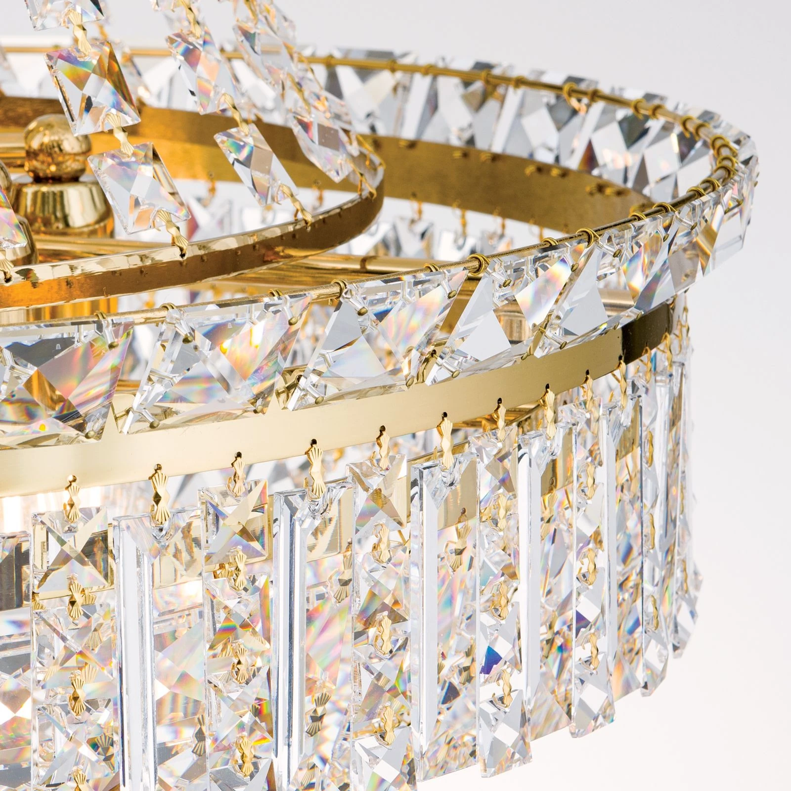 Luster Ambassador, sa 15 izvora svetla, pozlaćen 24-karatnim zlatom - 5